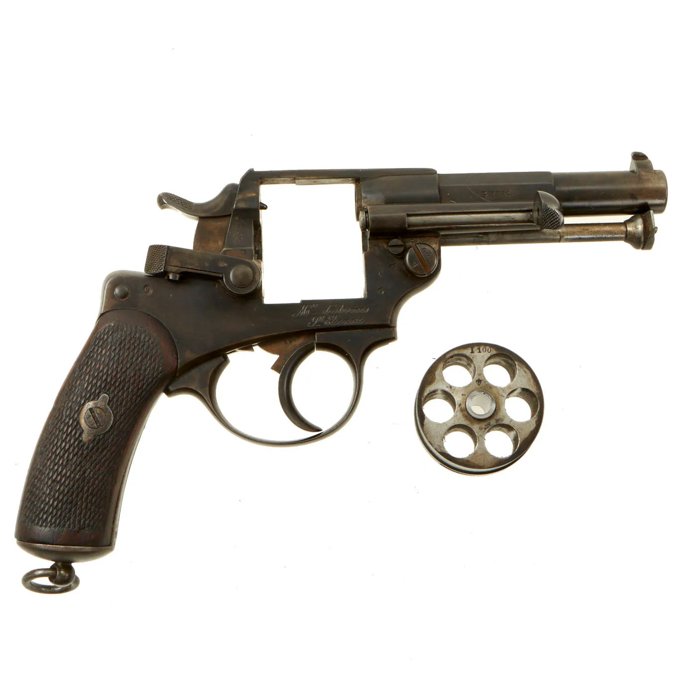 Original French MAS Modèle 1873 11mm Revolver Dated 1884 - Serial Number J15900