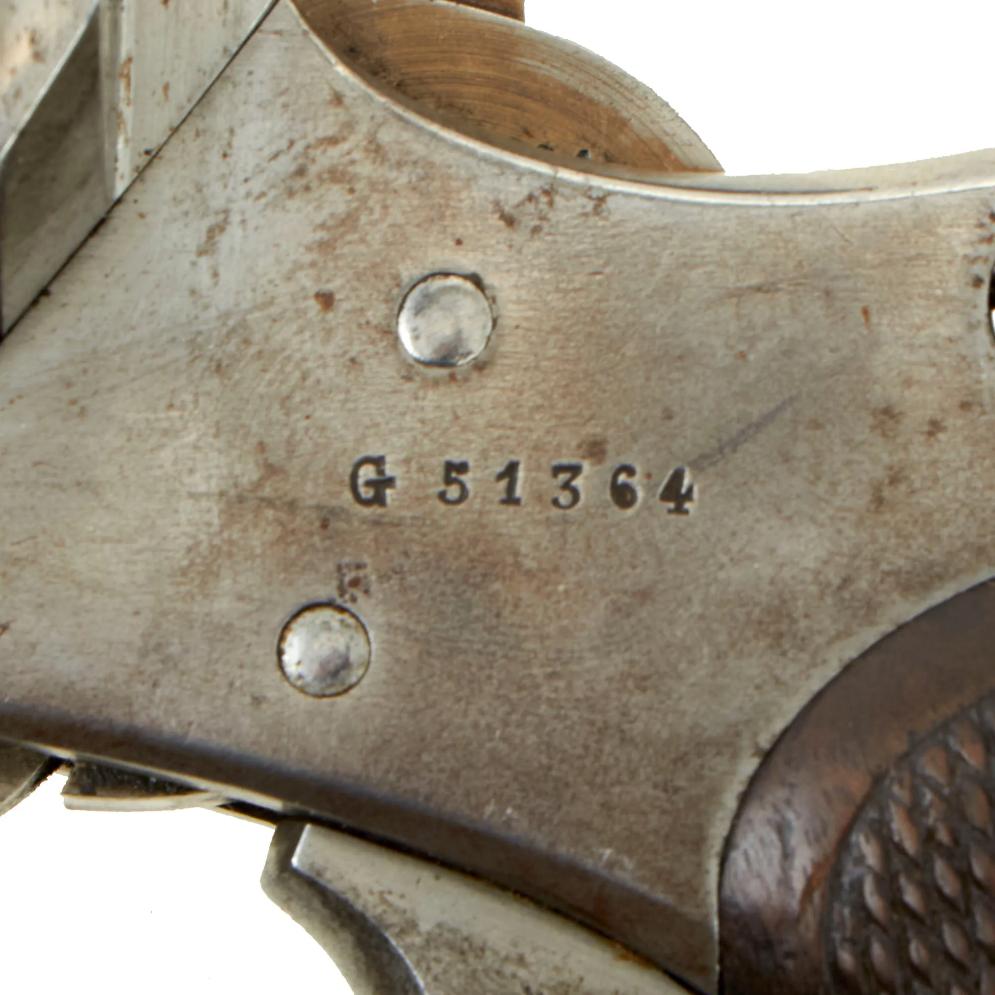 Original French MAS Modèle 1873 Chamelot-Delvigne 11mm Revolver Dated 1877 - Matching Serial G 51364