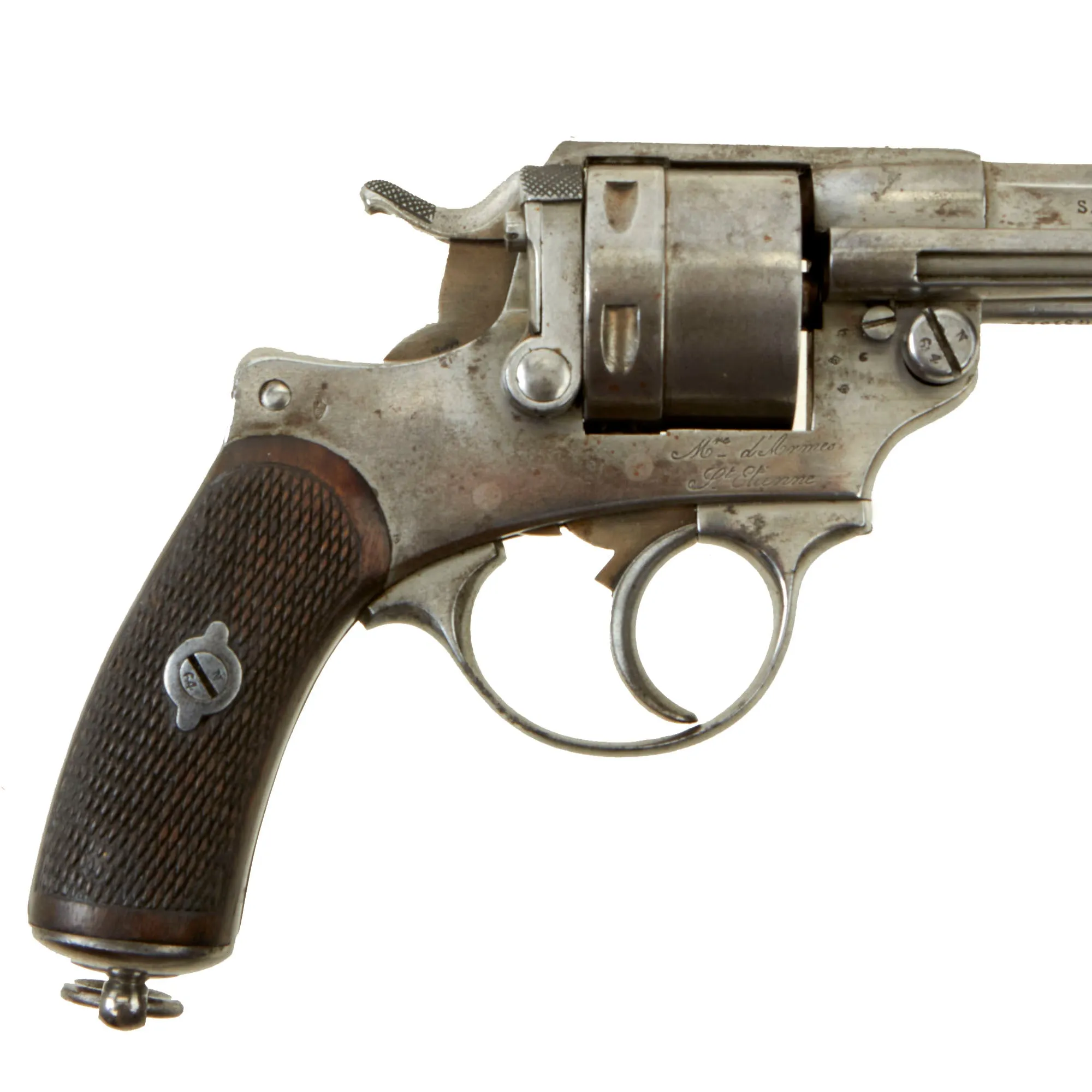 Original French MAS Modèle 1873 Chamelot-Delvigne 11mm Revolver Dated 1877 - Matching Serial G 51364