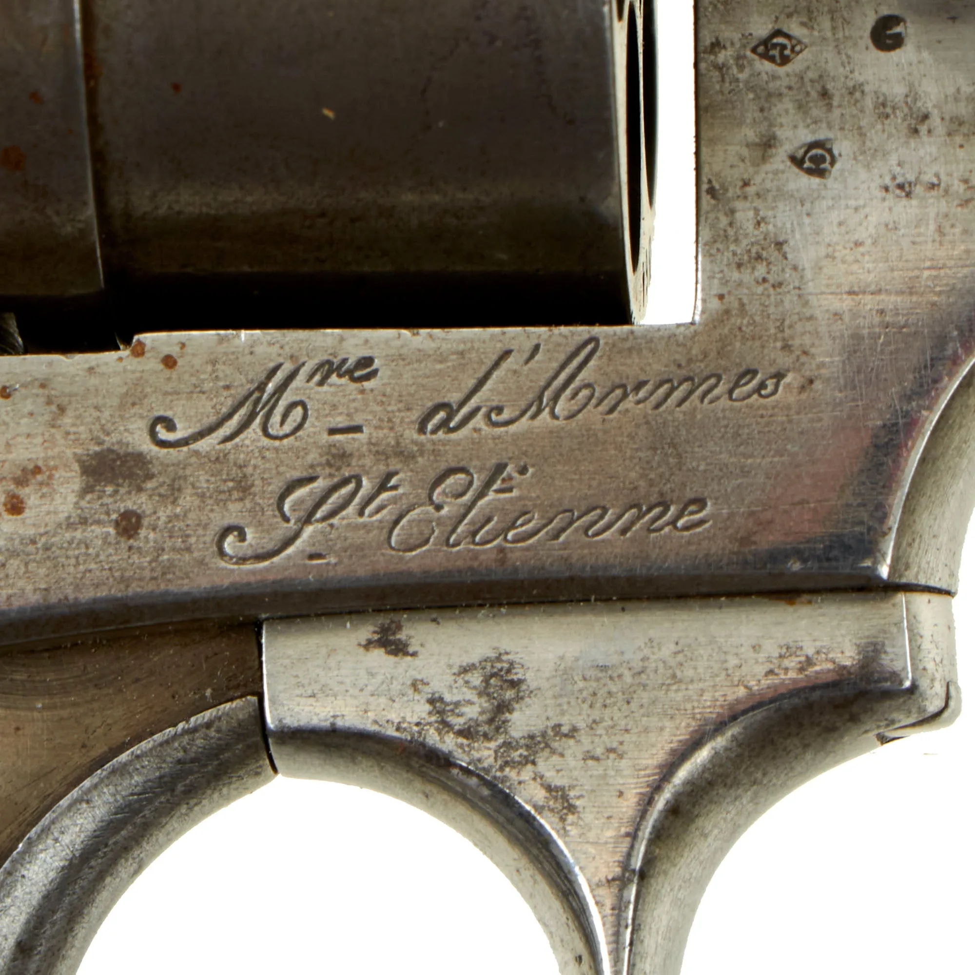 Original French MAS Modèle 1873 Chamelot-Delvigne 11mm Revolver Dated 1877 - Matching Serial G 51364