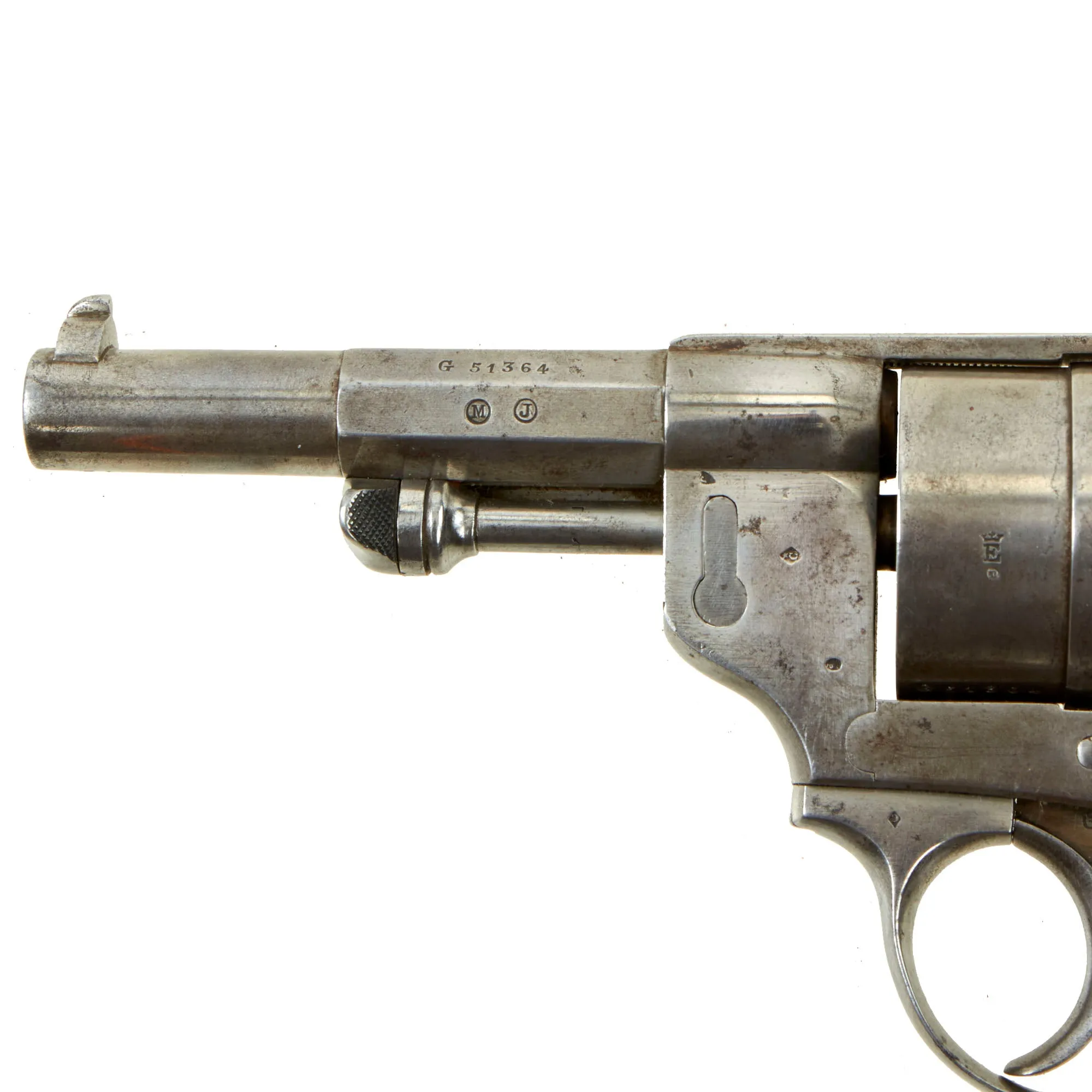 Original French MAS Modèle 1873 Chamelot-Delvigne 11mm Revolver Dated 1877 - Matching Serial G 51364