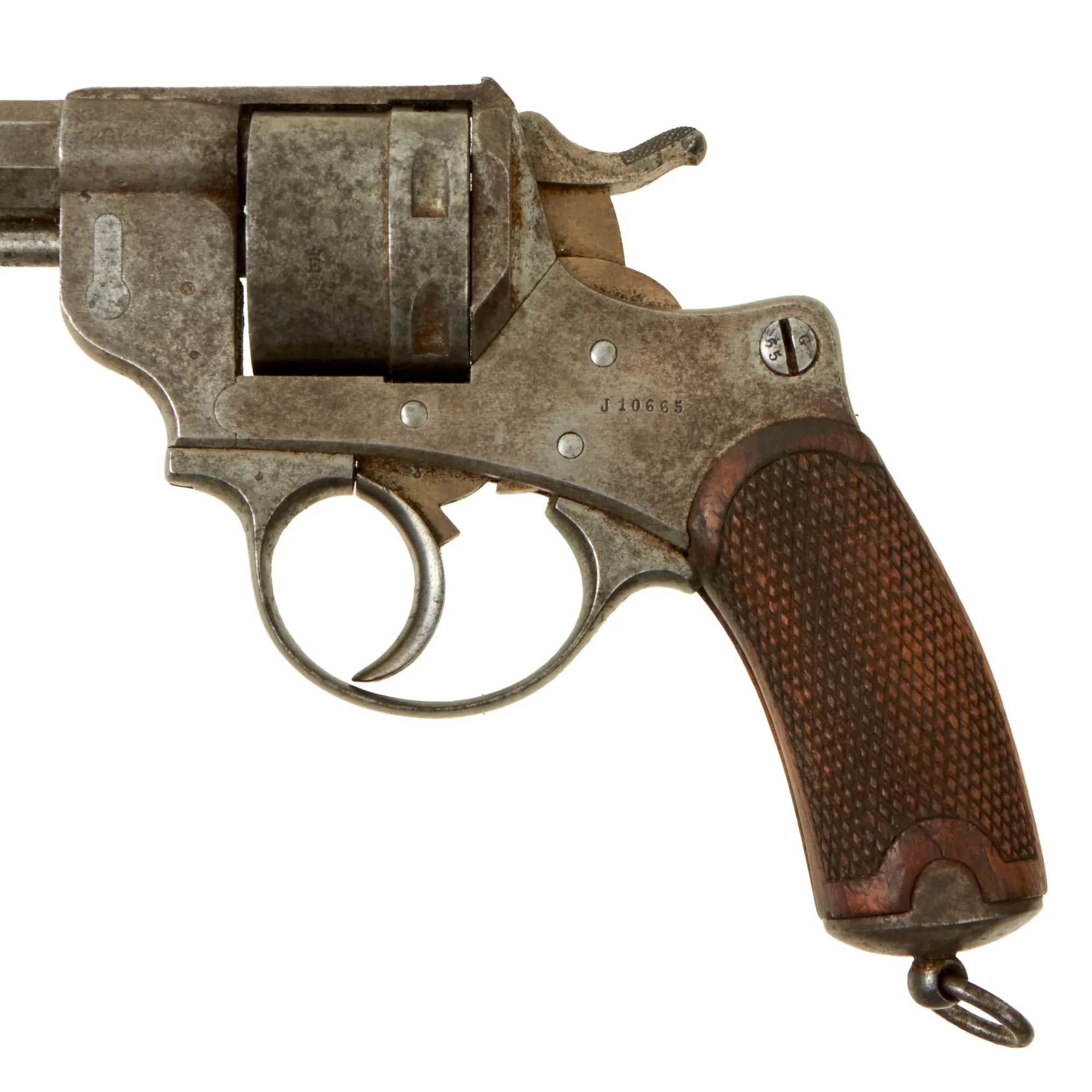 Original French MAS Modèle 1873 Chamelot-Delvigne 11mm Revolver Dated 1884 - Matching Serial J 10665