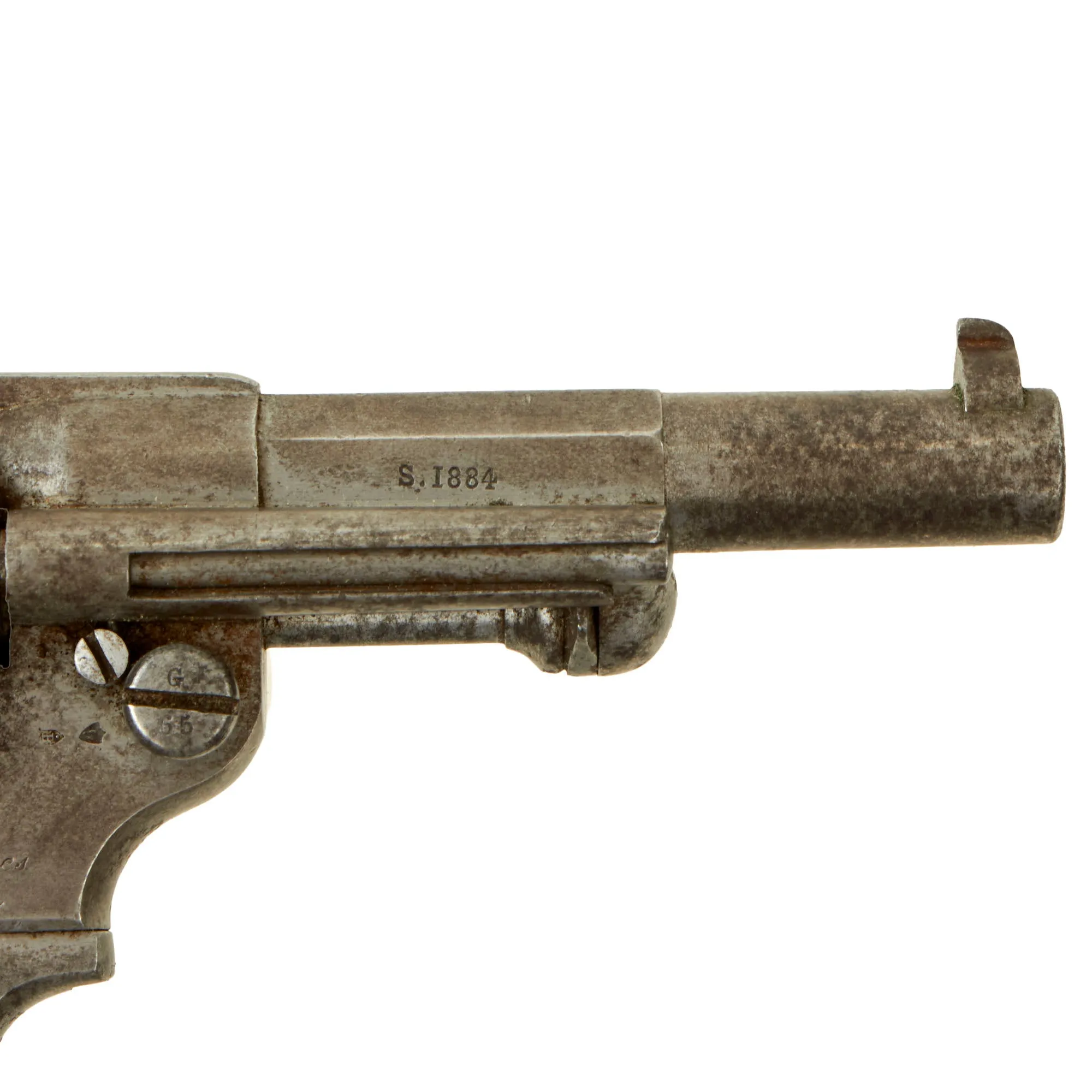 Original French MAS Modèle 1873 Chamelot-Delvigne 11mm Revolver Dated 1884 - Matching Serial J 10665