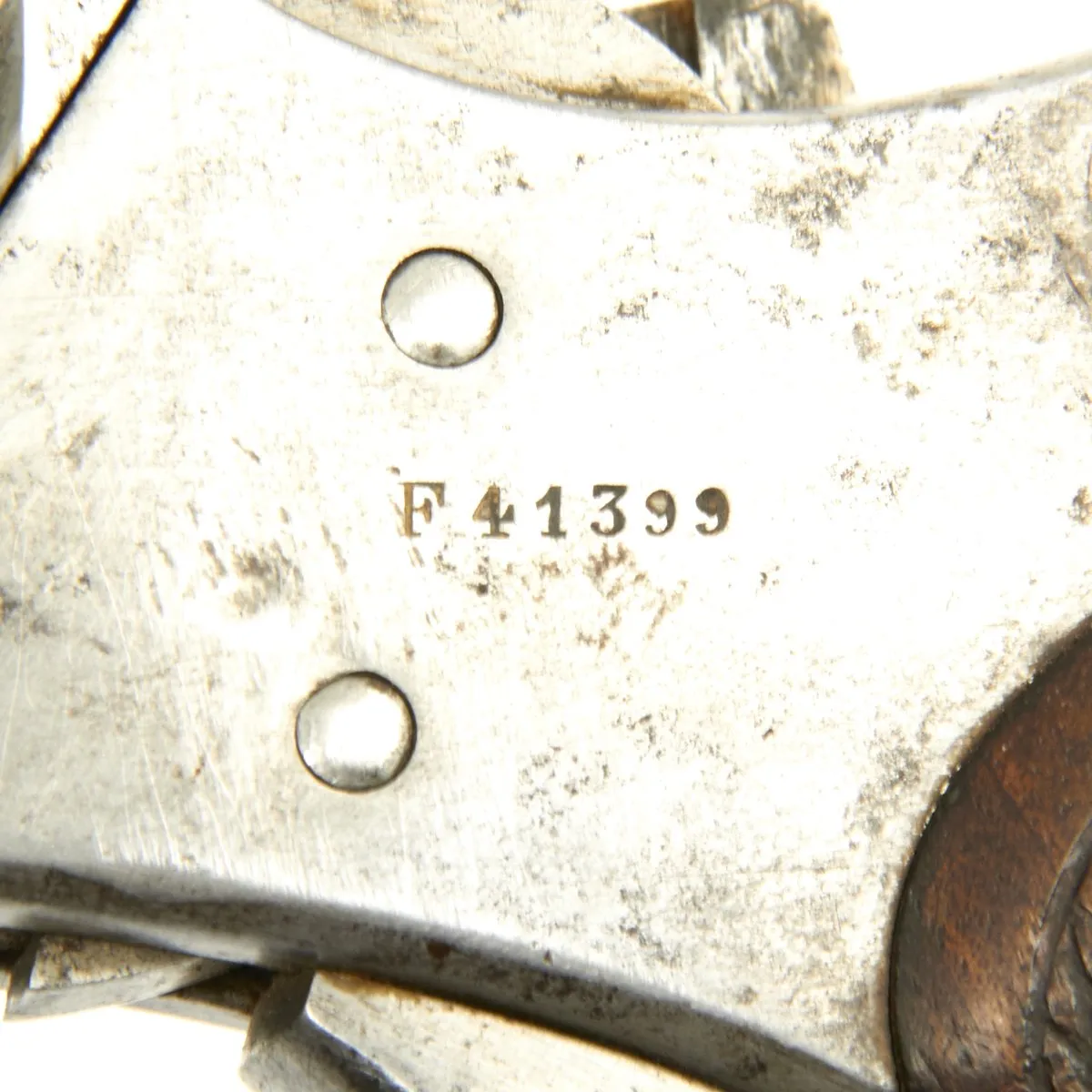 Original French Model MAS 1873 11mm Revolver Dated 1875 with Lanyard Toggle - Serial Number F41399