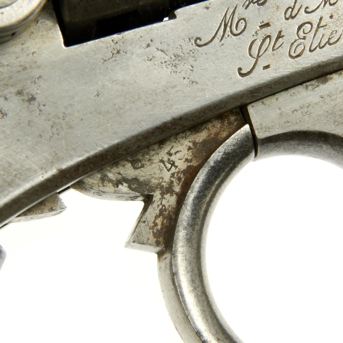 Original French Model MAS 1873 11mm Revolver Dated 1875 with Lanyard Toggle - Serial Number F41399