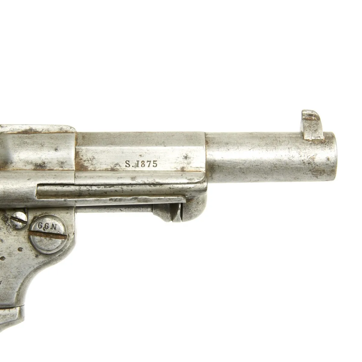 Original French Model MAS 1873 11mm Revolver Dated 1875 with Lanyard Toggle - Serial Number F41399