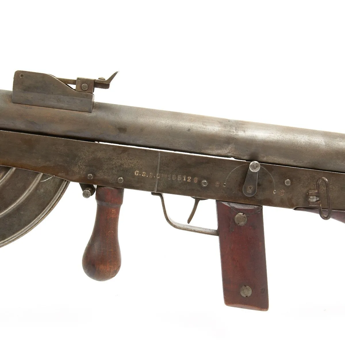 Original French WWI Fusil-Mitrailleur Modele 1915 CSRG Chauchat Display Light Machine Gun with Acessories