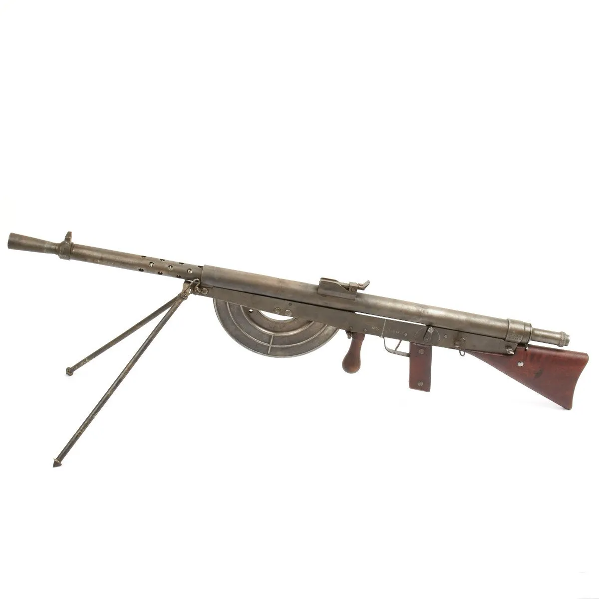 Original French WWI Fusil-Mitrailleur Modele 1915 CSRG Chauchat Display Light Machine Gun with Acessories