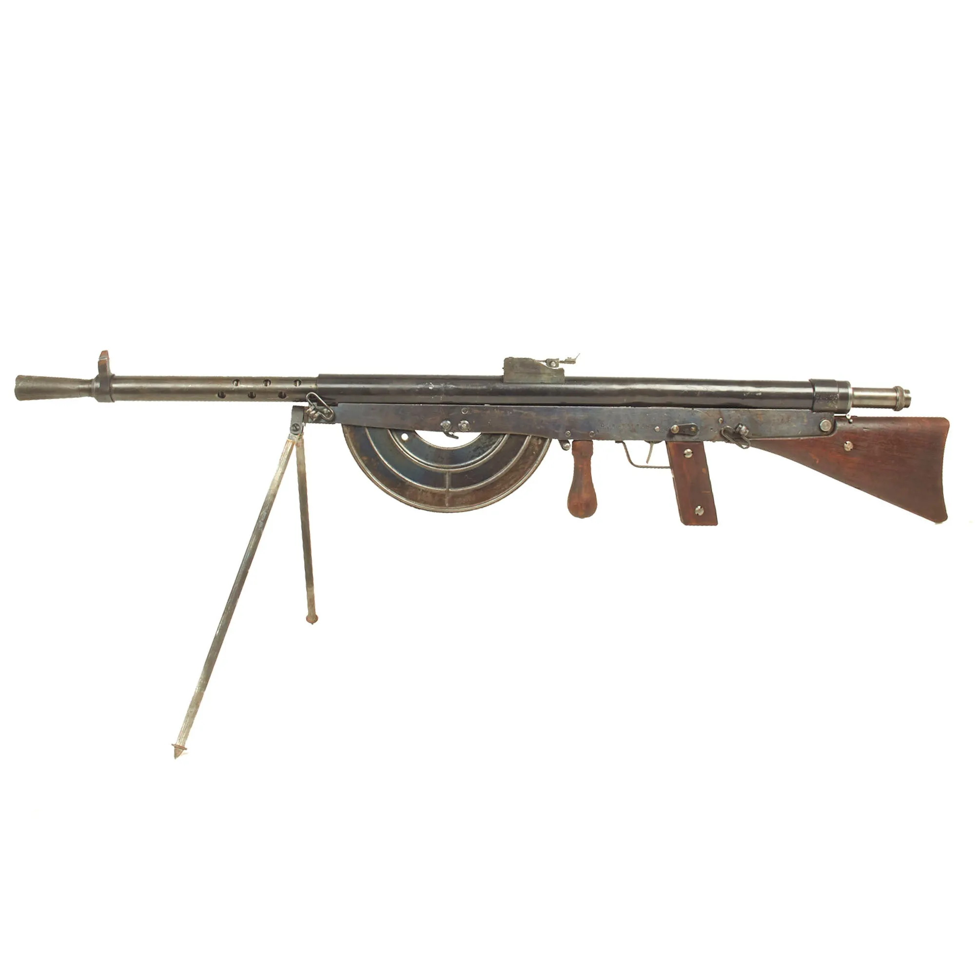 Original French WWI Fusil-Mitrailleur Modèle 1915 CSRG Chauchat Display LMG with Magazine - Matching Serial No. 148169