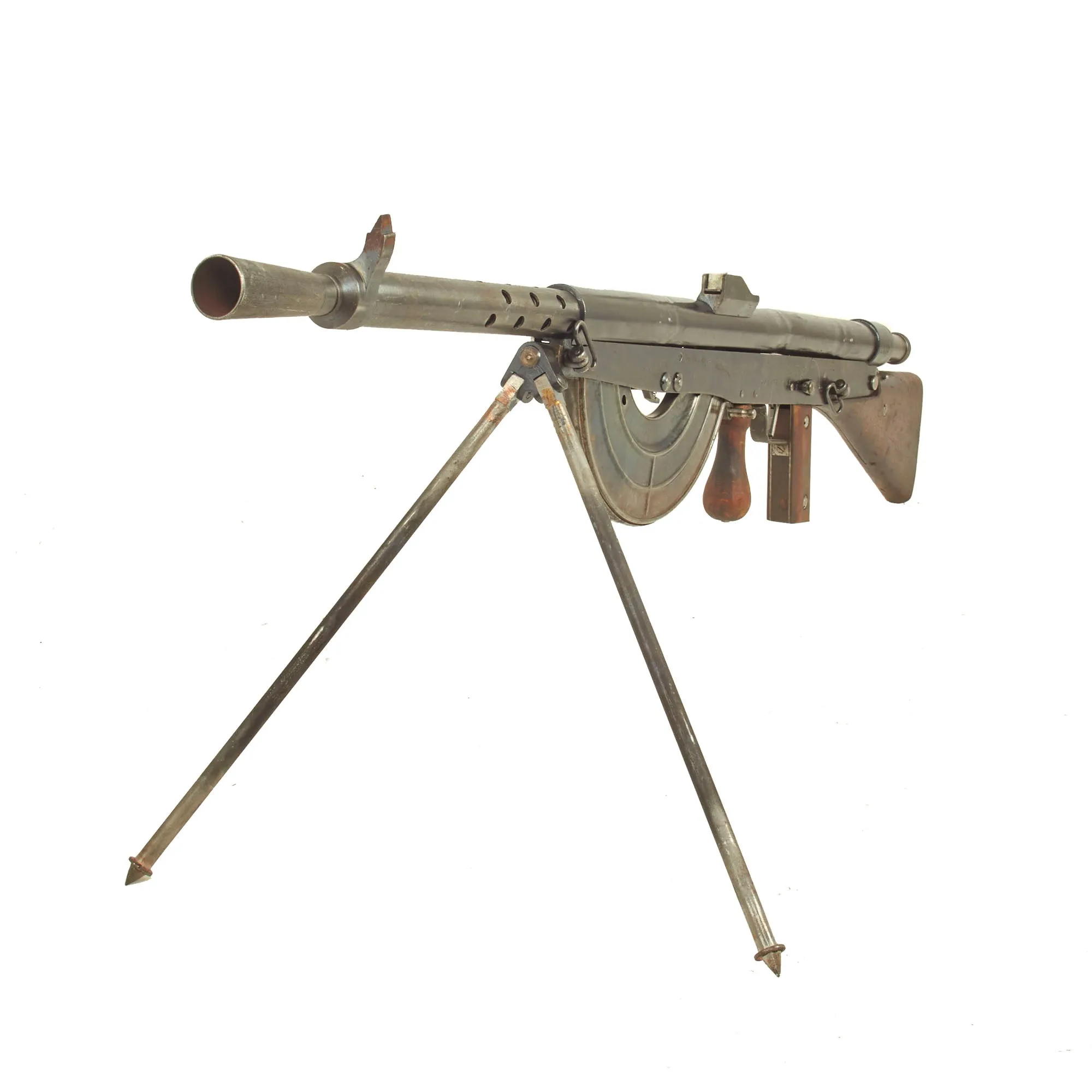 Original French WWI Fusil-Mitrailleur Modèle 1915 CSRG Chauchat Display LMG with Magazine - Matching Serial No. 148169