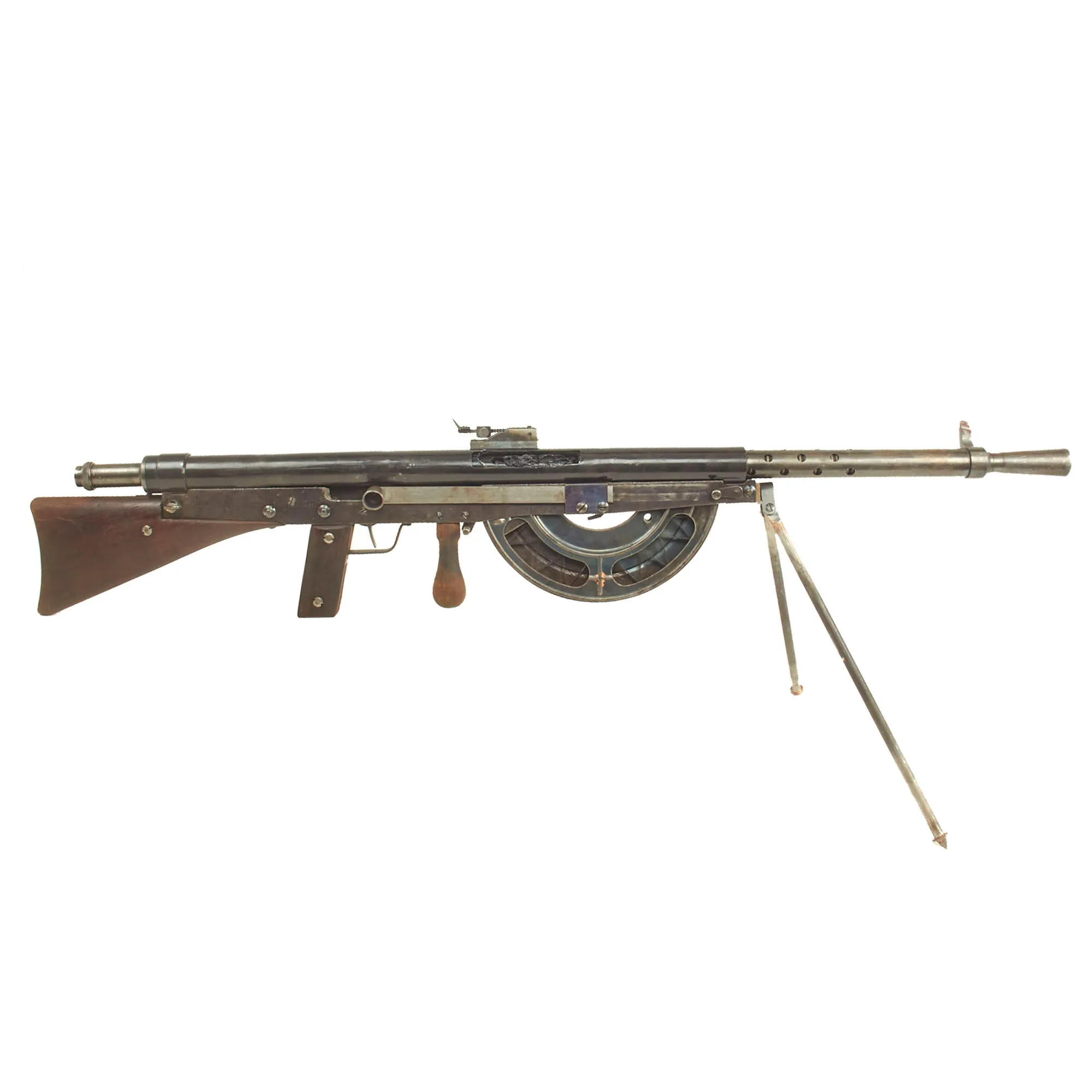 Original French WWI Fusil-Mitrailleur Modèle 1915 CSRG Chauchat Display LMG with Magazine - Matching Serial No. 148169