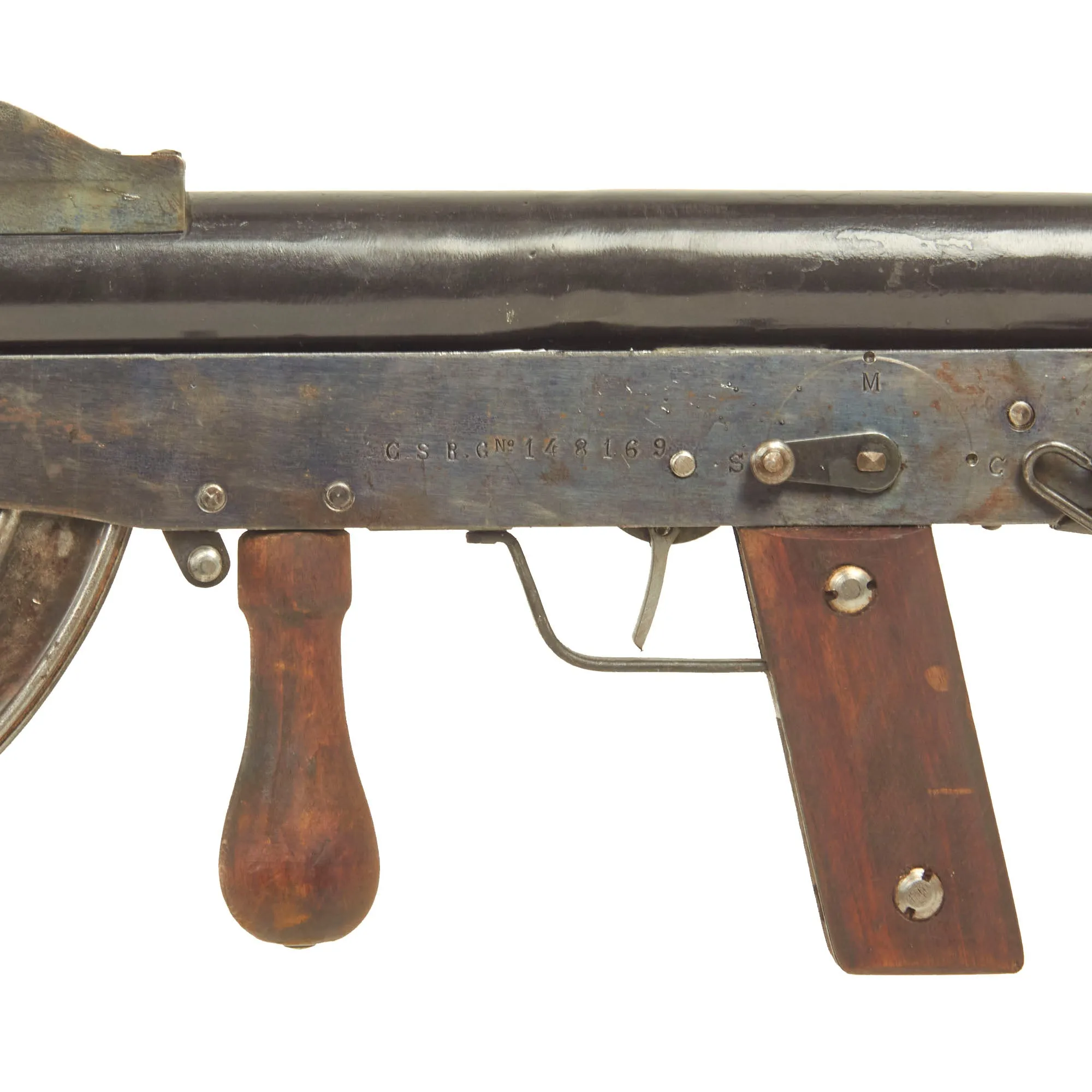 Original French WWI Fusil-Mitrailleur Modèle 1915 CSRG Chauchat Display LMG with Magazine - Matching Serial No. 148169