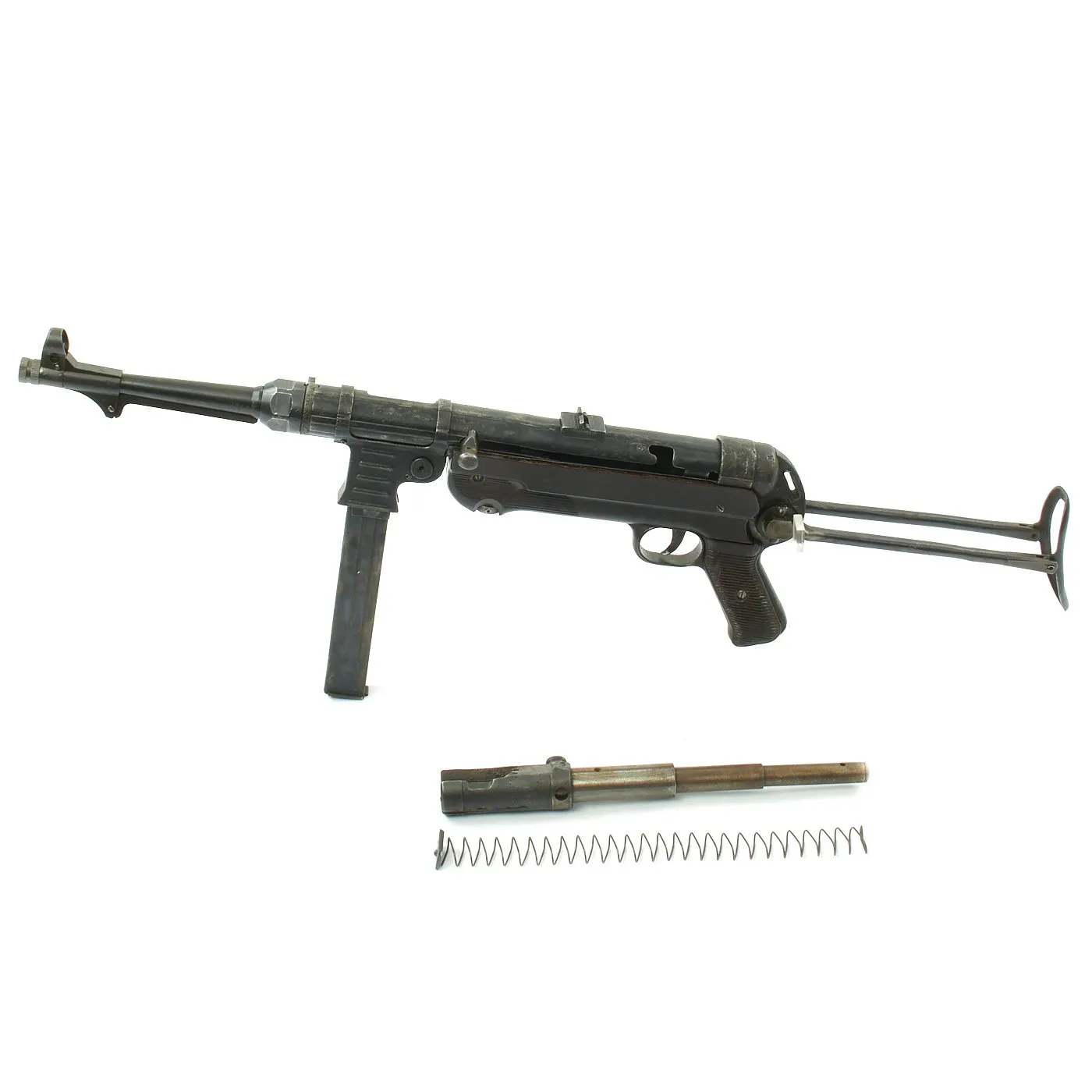 Original German WWII 1941 Dated MP 40 Display Gun by Steyr with Internals and Magazine - Maschinenpistole 40