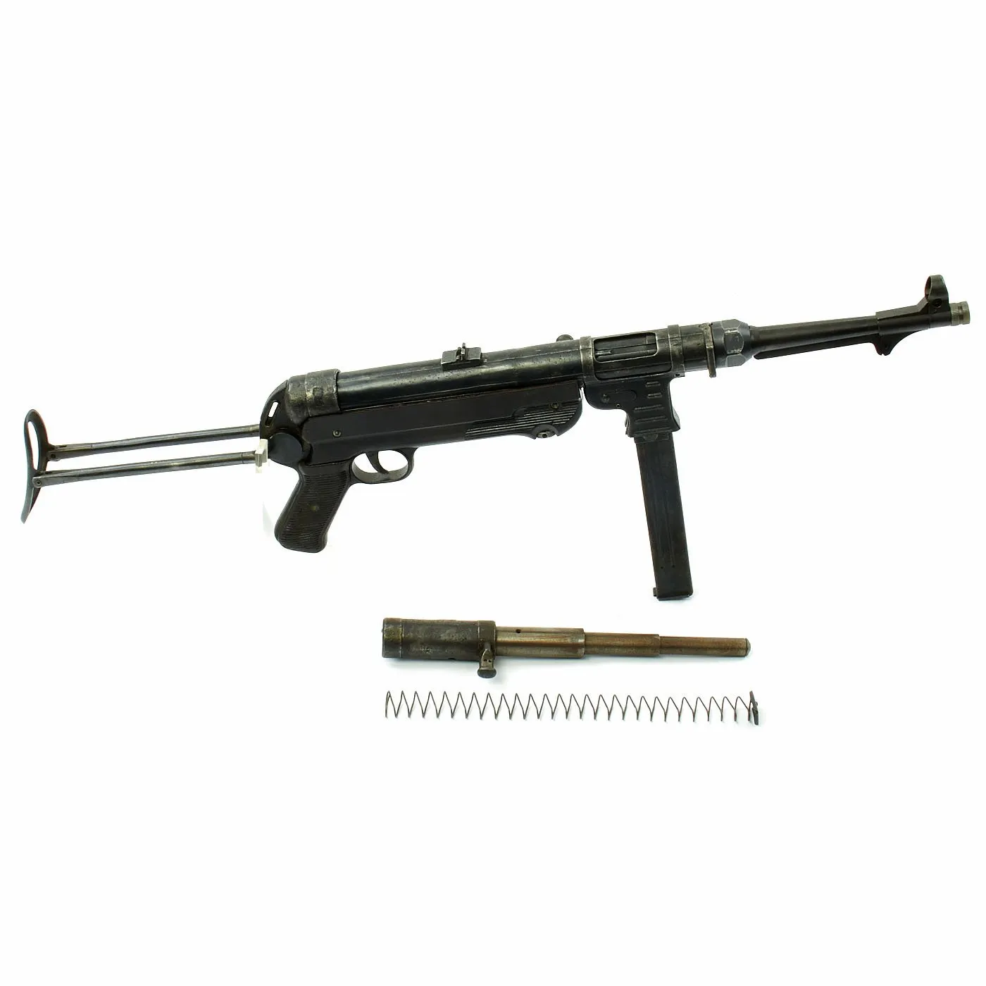 Original German WWII 1941 Dated MP 40 Display Gun by Steyr with Internals and Magazine - Maschinenpistole 40