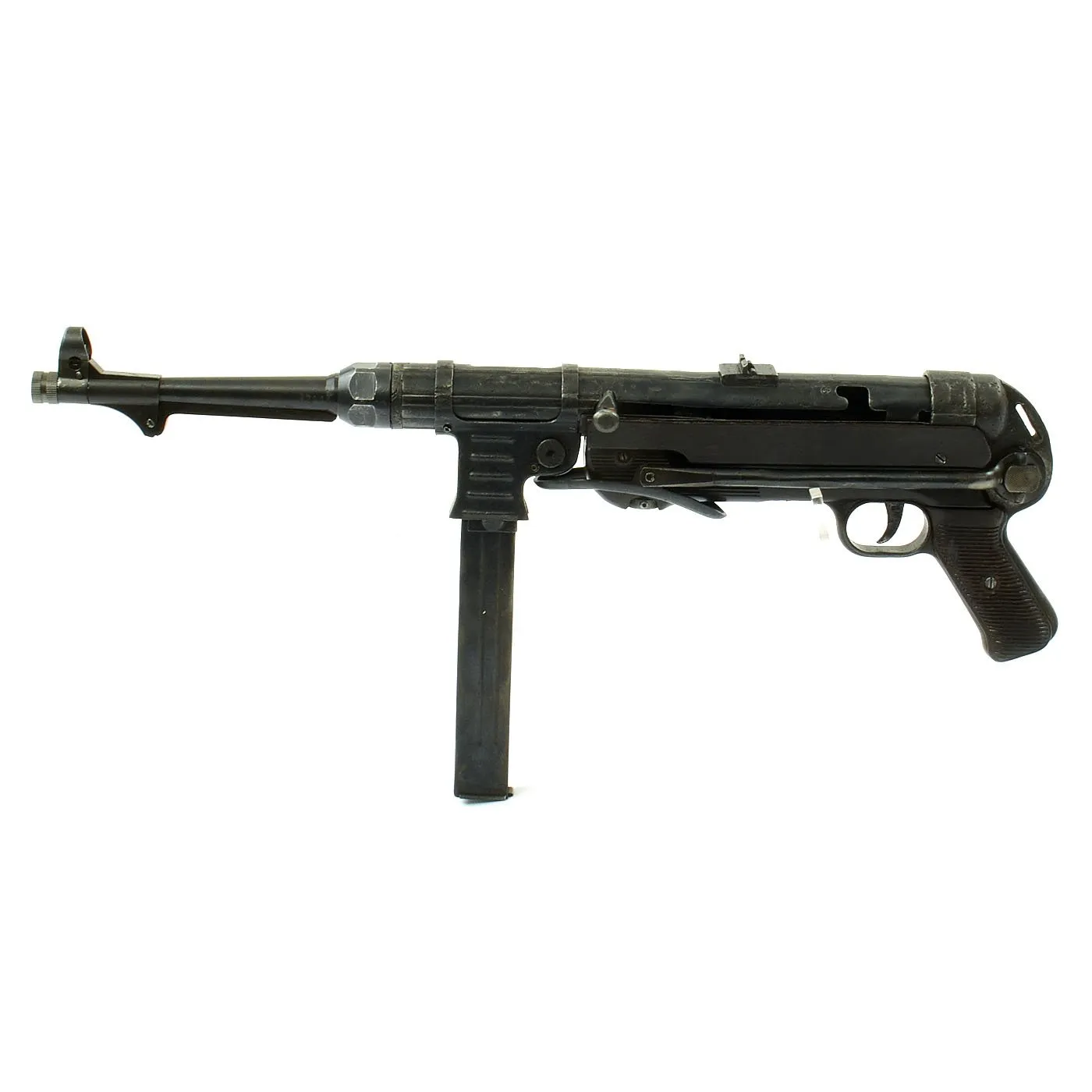 Original German WWII 1941 Dated MP 40 Display Gun by Steyr with Internals and Magazine - Maschinenpistole 40