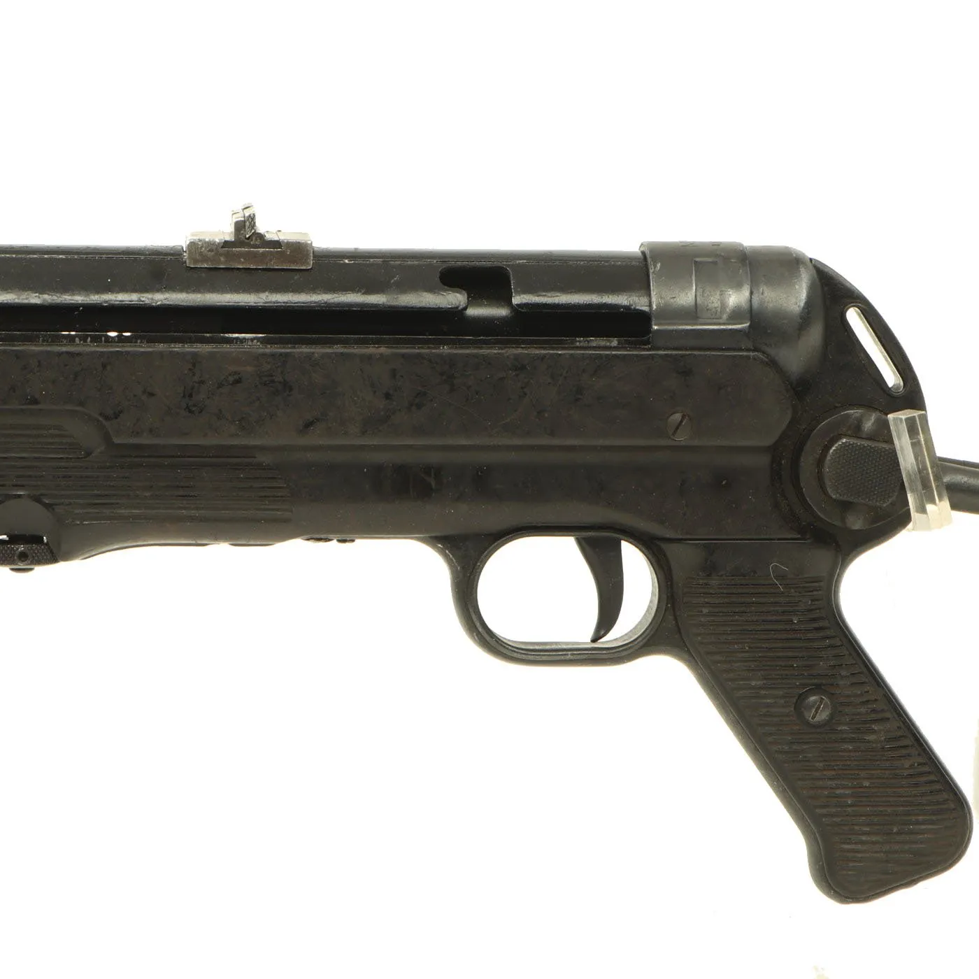 Original German WWII 1942 Dated MP 40 Display Gun by ERMA with Live Barrel & Magazine - Maschinenpistole 40