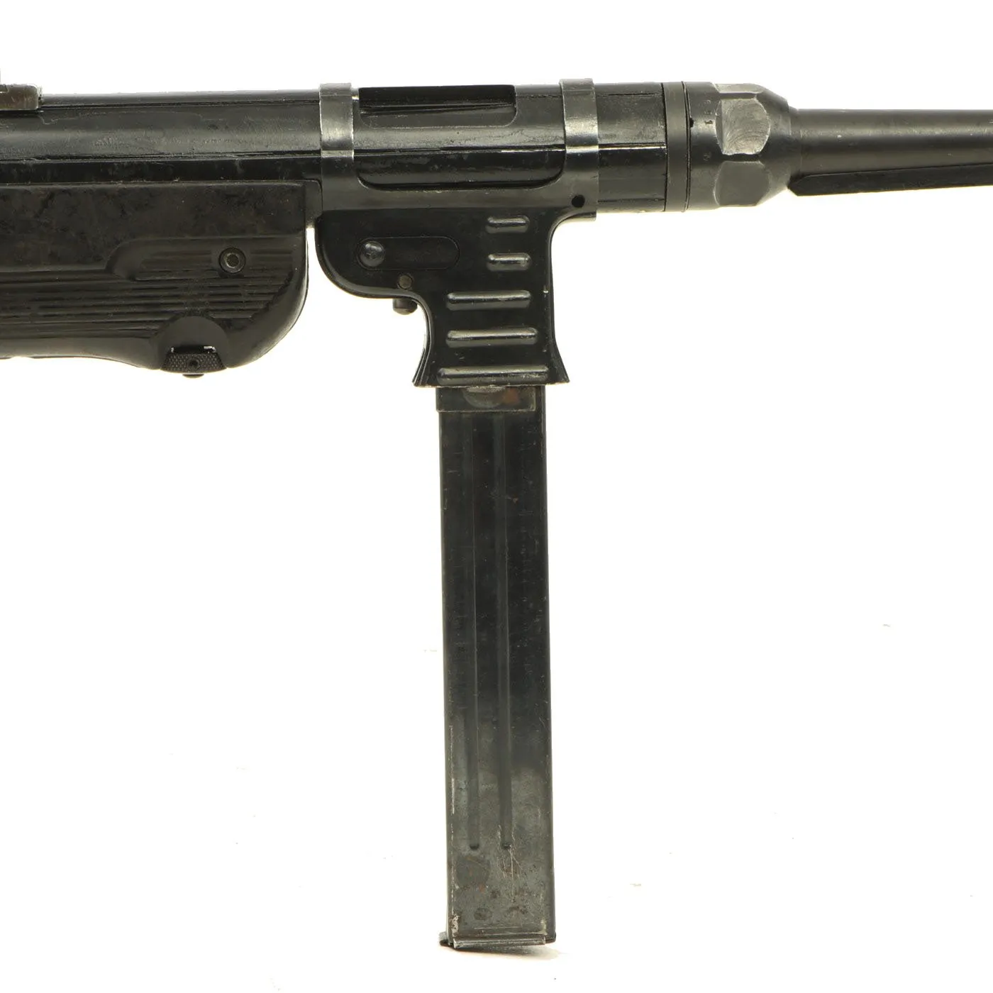 Original German WWII 1942 Dated MP 40 Display Gun by ERMA with Live Barrel & Magazine - Maschinenpistole 40