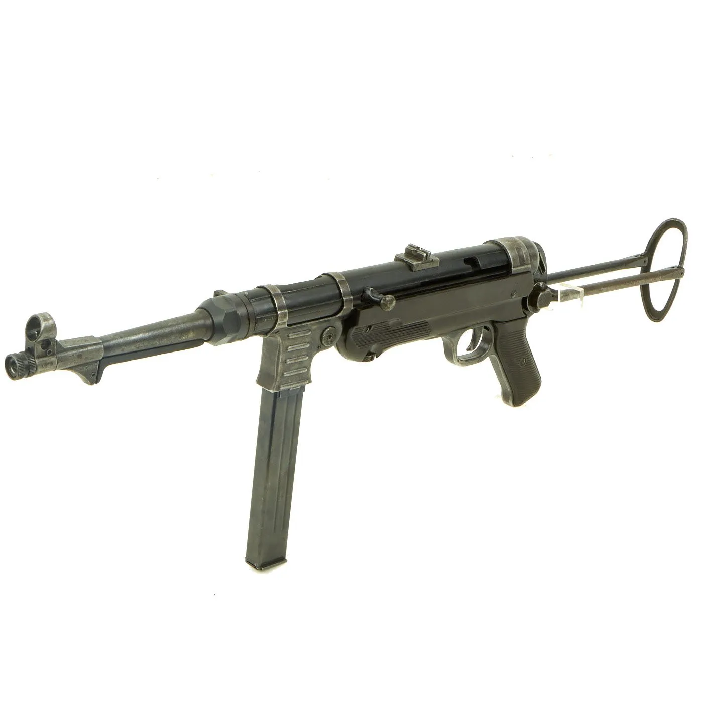 Original German WWII 1942 dated MP 40 Display Gun by Steyr with Live Barrel & Magazine - Matching Serial 4759c