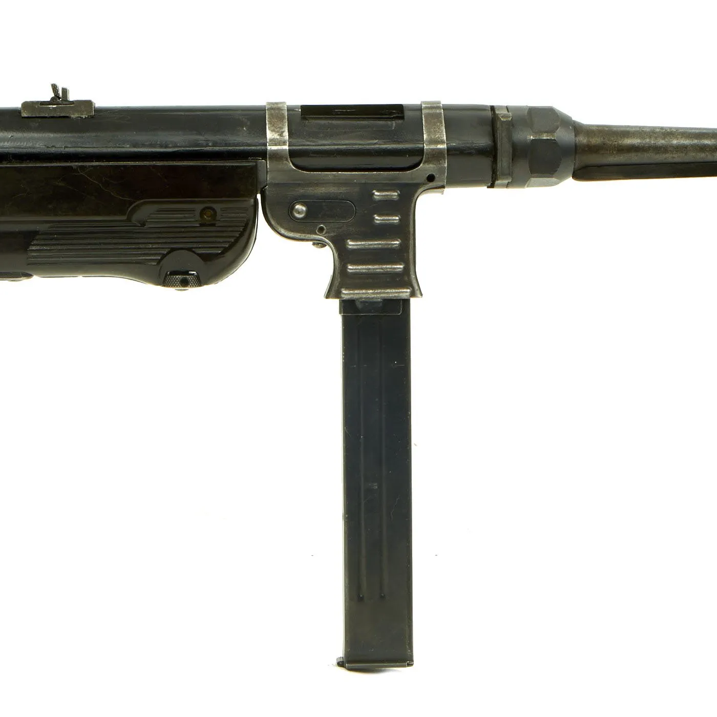 Original German WWII 1942 dated MP 40 Display Gun by Steyr with Live Barrel & Magazine - Matching Serial 4759c