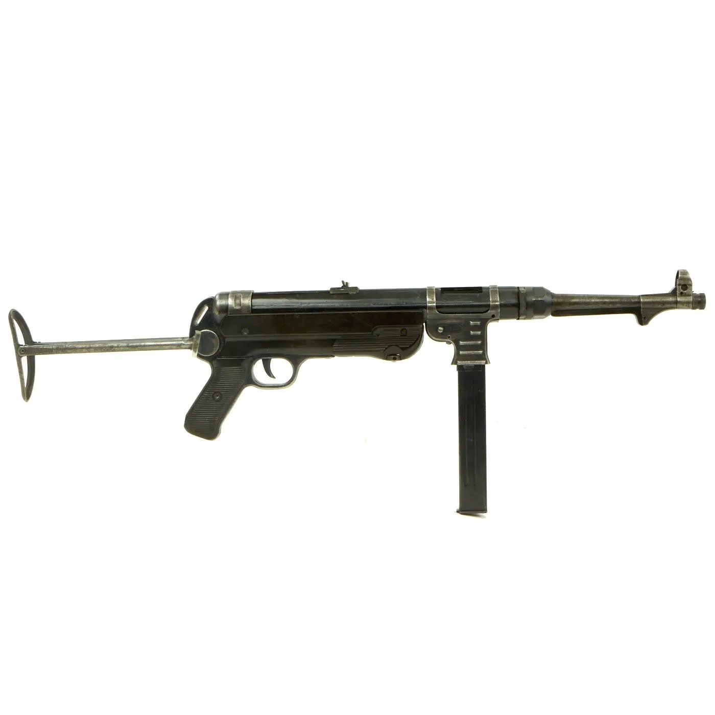 Original German WWII 1942 dated MP 40 Display Gun by Steyr with Live Barrel & Magazine - Matching Serial 4759c