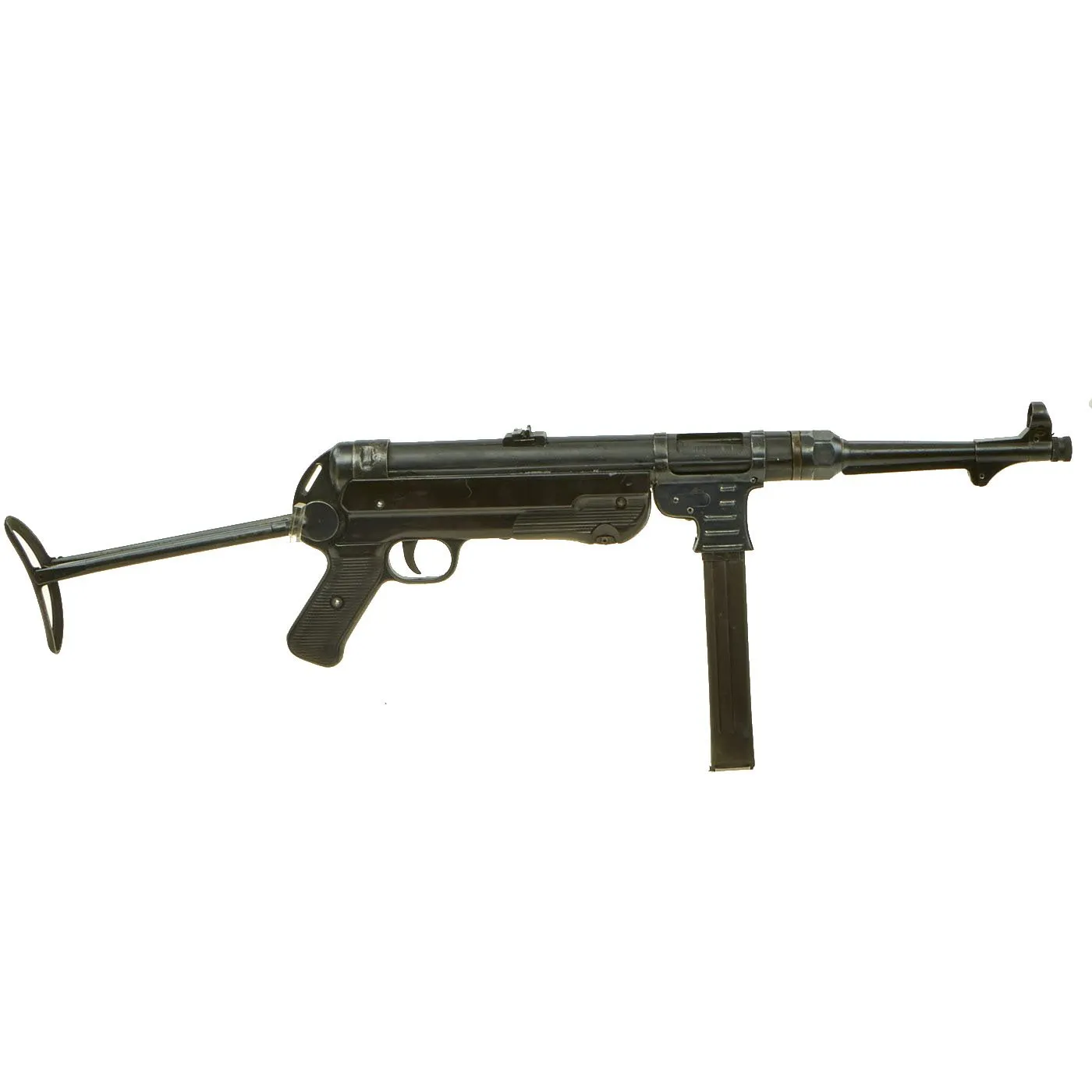 Original German WWII 1942 dated MP 40 Display Gun by Steyr with Live Barrel & Magazine - Serial 2293 l