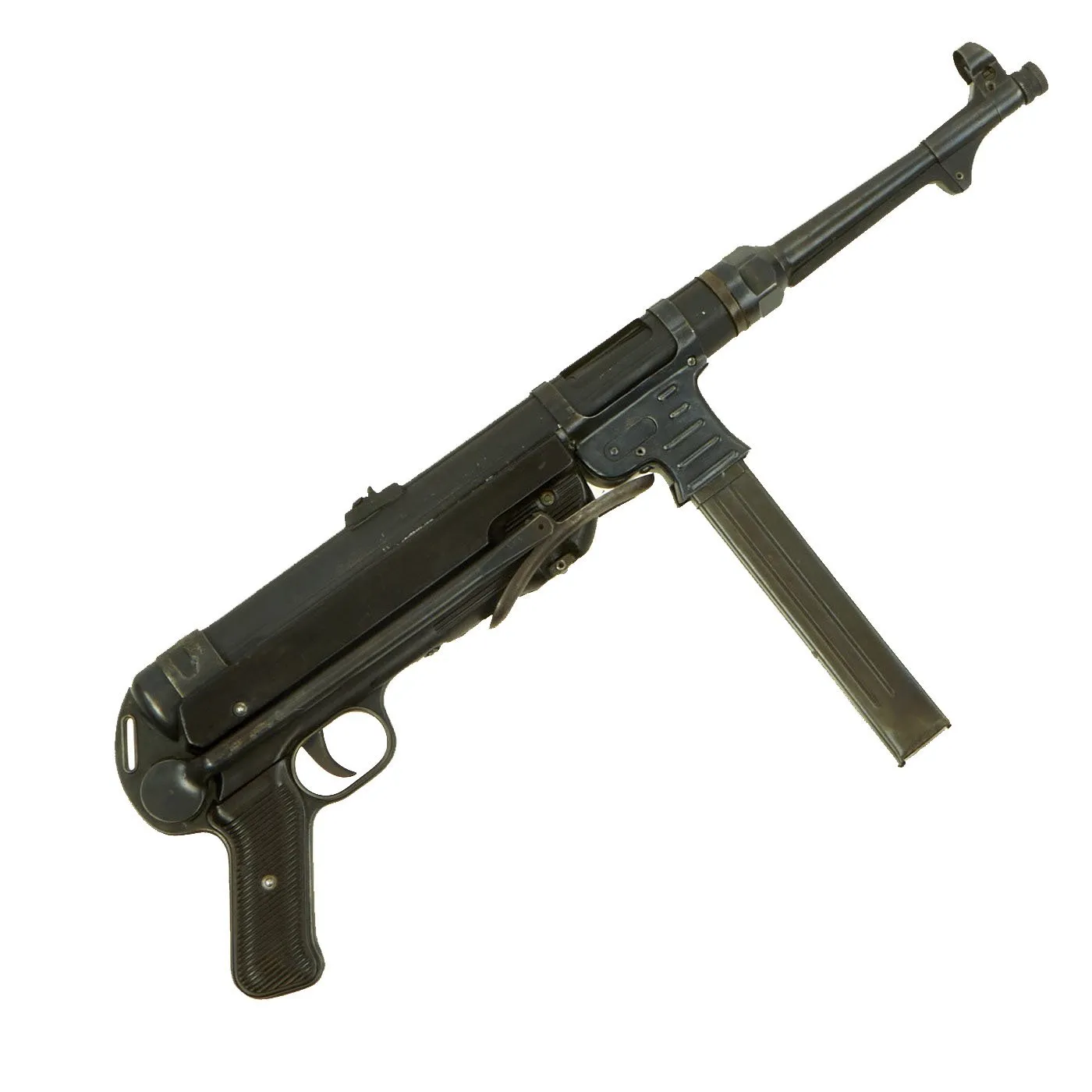 Original German WWII 1942 dated MP 40 Display Gun by Steyr with Live Barrel & Magazine - Serial 2293 l