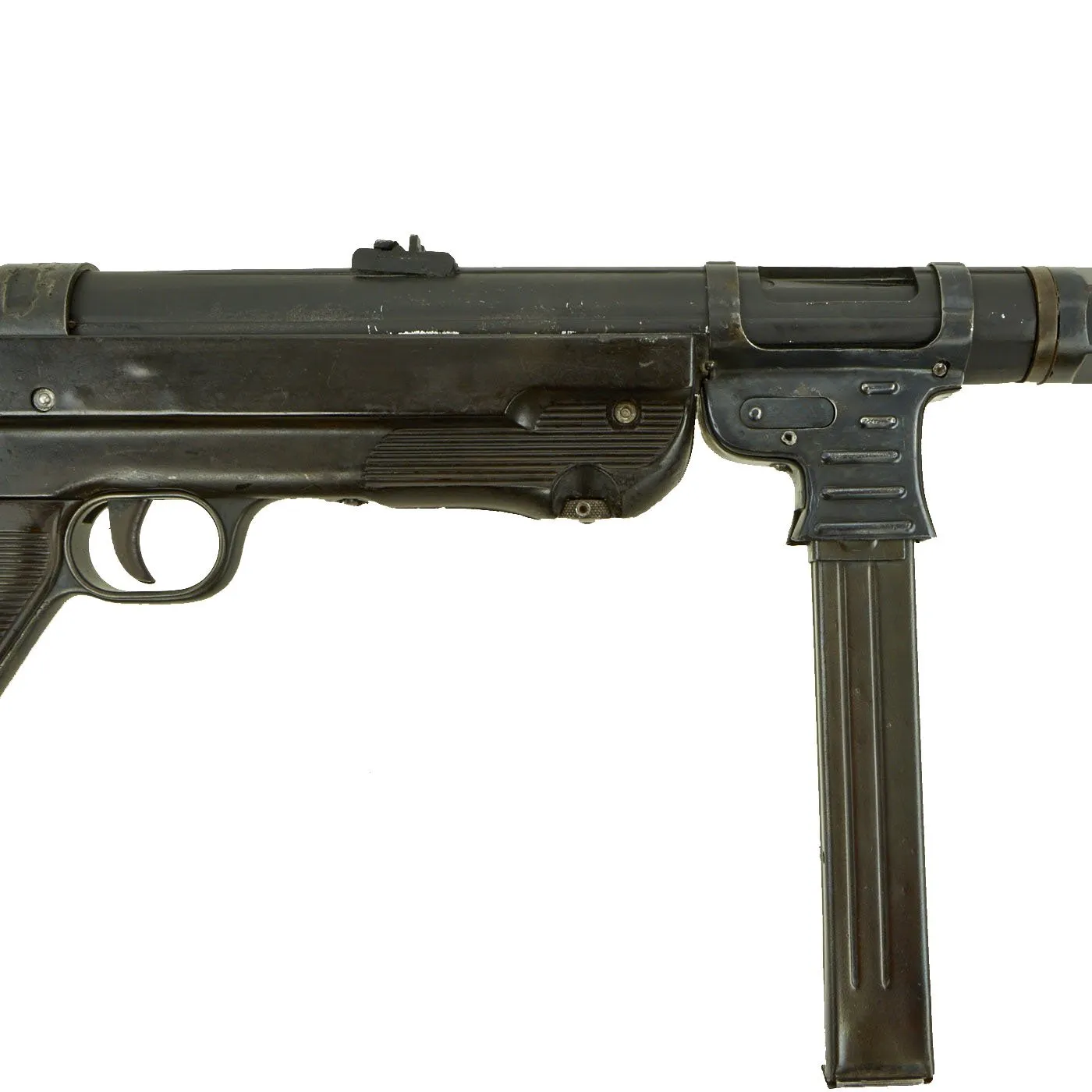 Original German WWII 1942 dated MP 40 Display Gun by Steyr with Live Barrel & Magazine - Serial 2293 l