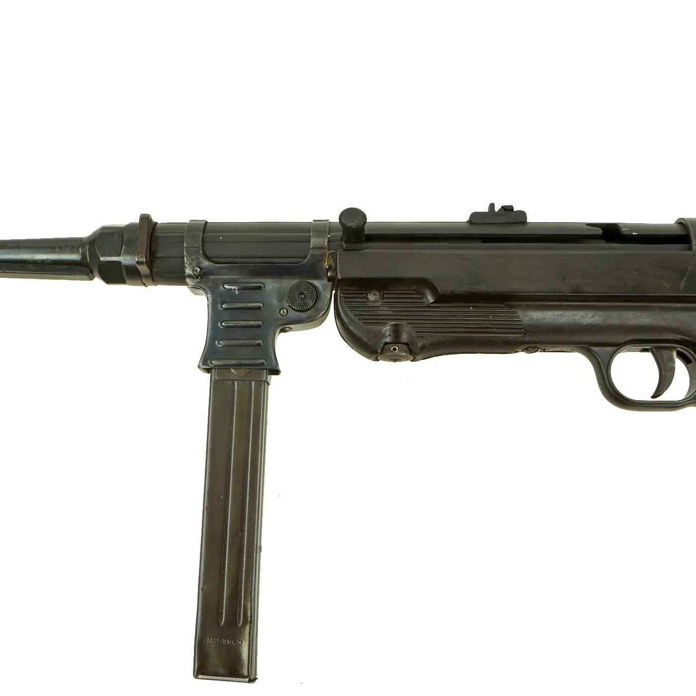 Original German WWII 1942 dated MP 40 Display Gun by Steyr with Live Barrel & Magazine - Serial 2293 l