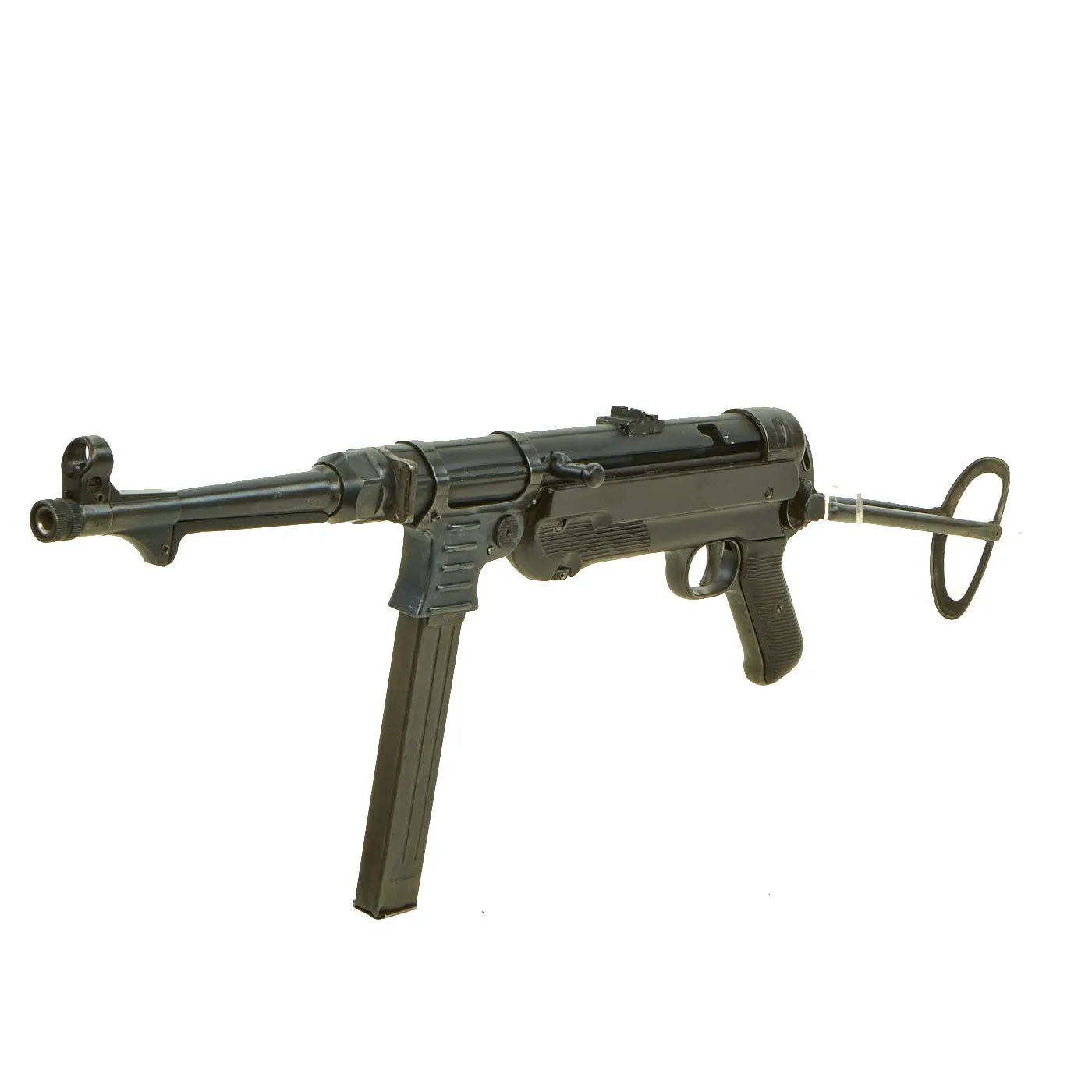 Original German WWII 1942 dated MP 40 Display Gun by Steyr with Live Barrel & Magazine - Serial 2293 l