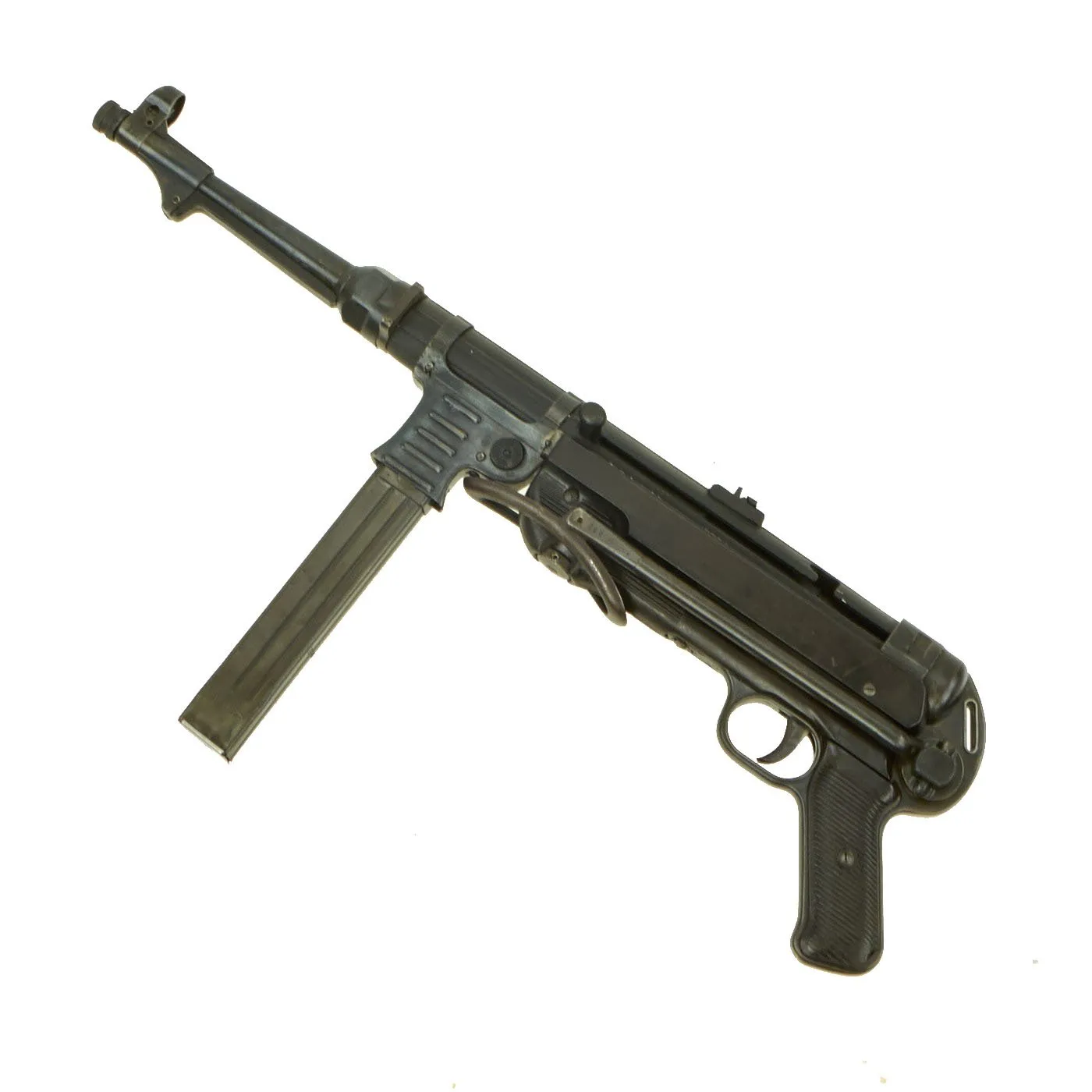 Original German WWII 1942 dated MP 40 Display Gun by Steyr with Live Barrel & Magazine - Serial 2293 l