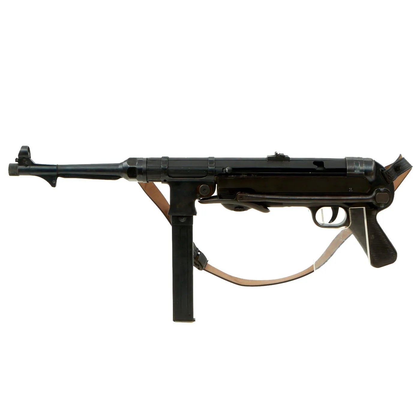 Original German WWII 1942 dated MP 40 Display Gun by Steyr with Live Barrel & Magazine - Serial 3090 c