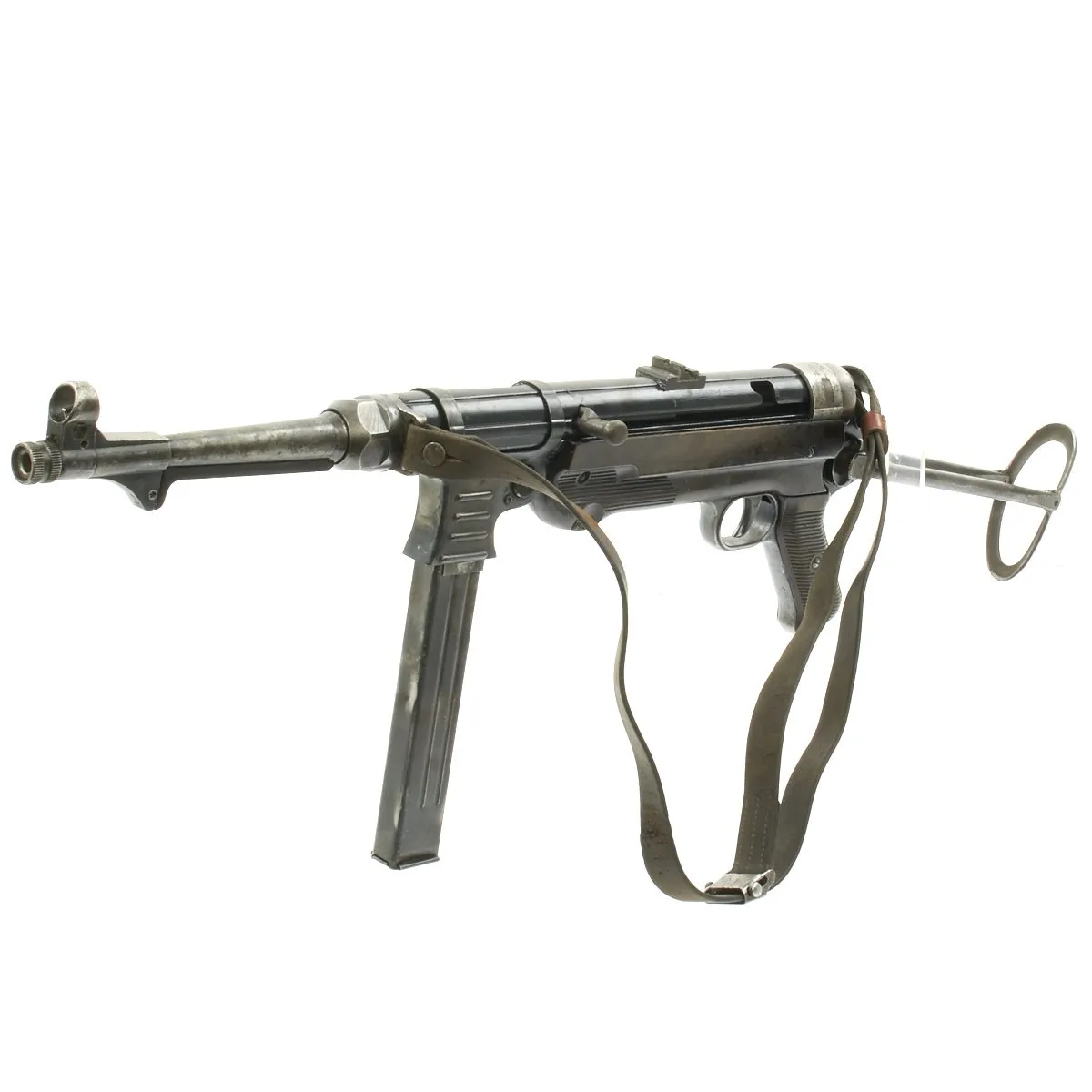 Original German WWII 1942 Dated MP 40 Matching Number Display Gun by Steyr with Original Sling - Maschinenpistole 40