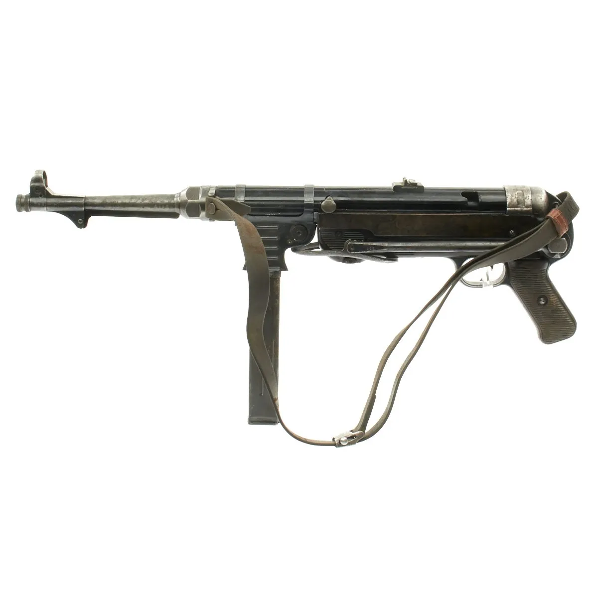 Original German WWII 1942 Dated MP 40 Matching Number Display Gun by Steyr with Original Sling - Maschinenpistole 40