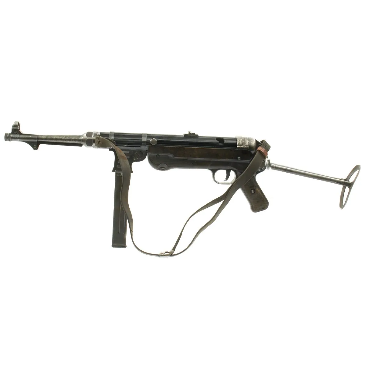 Original German WWII 1942 Dated MP 40 Matching Number Display Gun by Steyr with Original Sling - Maschinenpistole 40