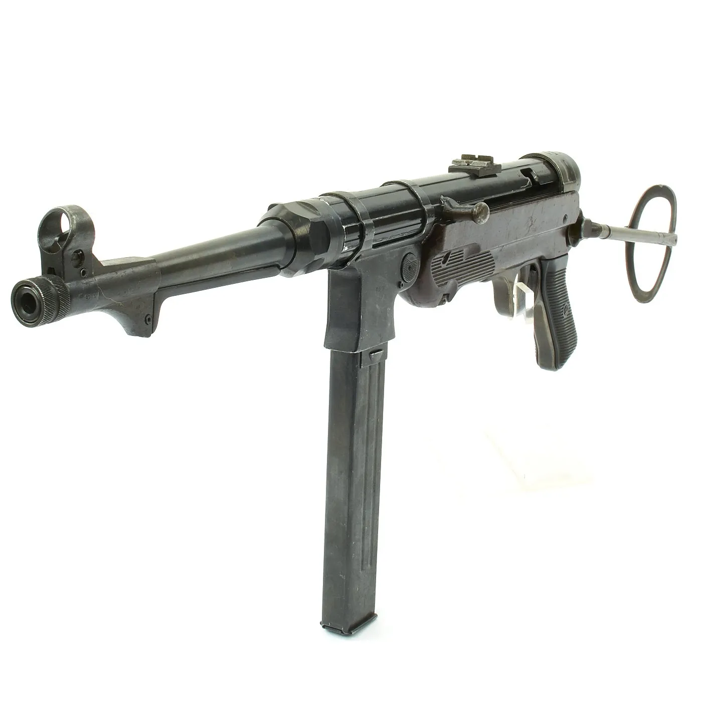 Original German WWII 1943 Dated MP 40 Display Gun by Steyr with Live Barrel - Maschinenpistole 40