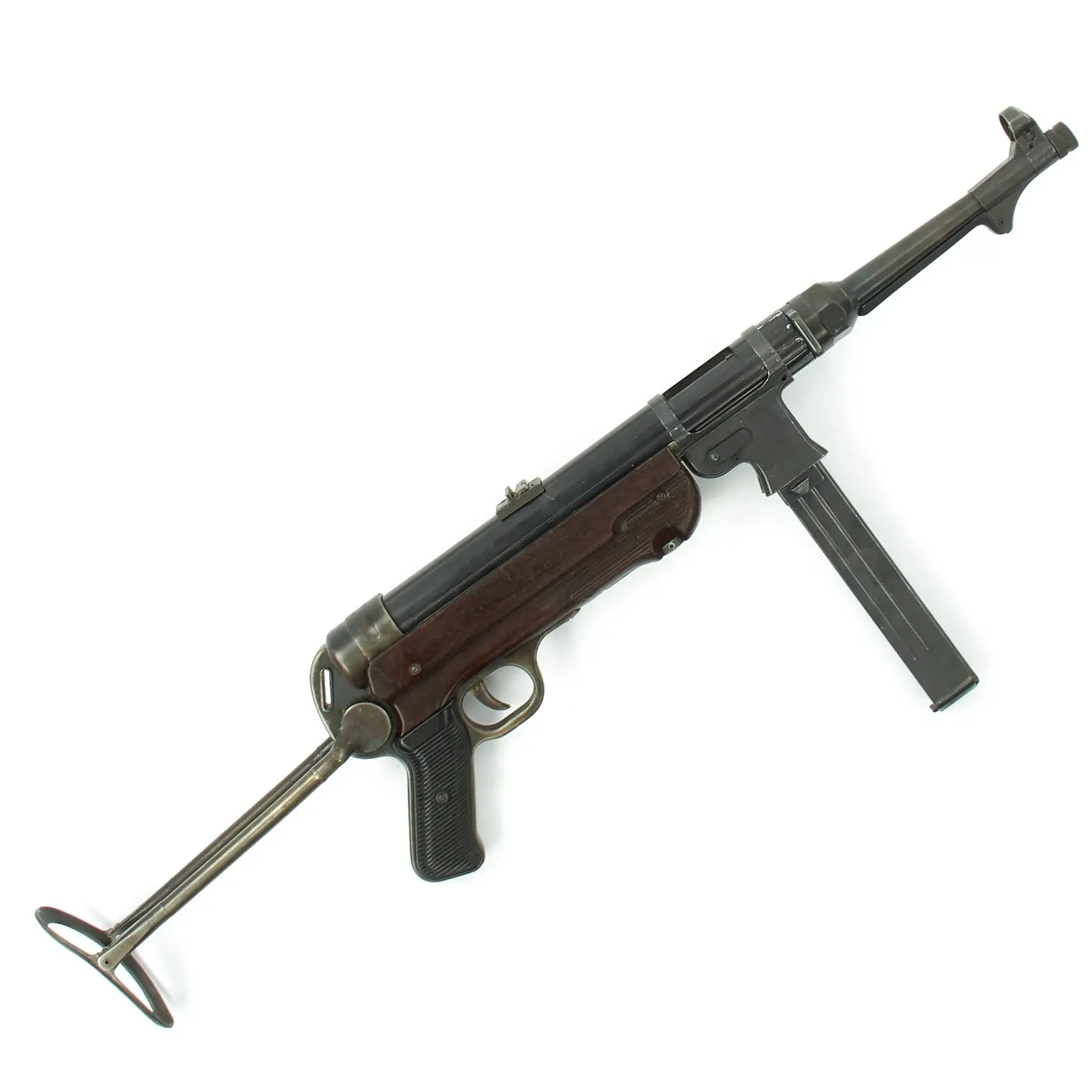 Original German WWII 1943 Dated MP 40 Display Gun by Steyr with Live Barrel - Maschinenpistole 40