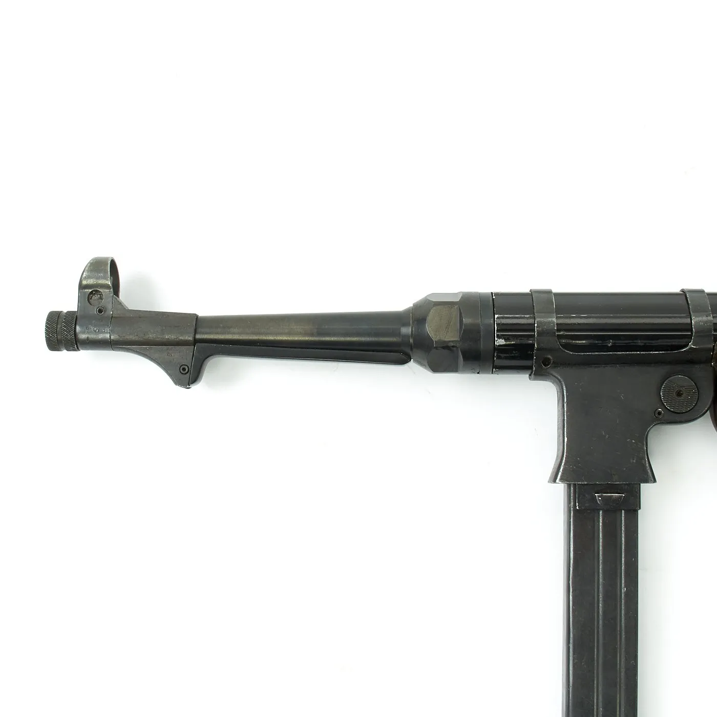 Original German WWII 1943 Dated MP 40 Display Gun by Steyr with Live Barrel - Maschinenpistole 40