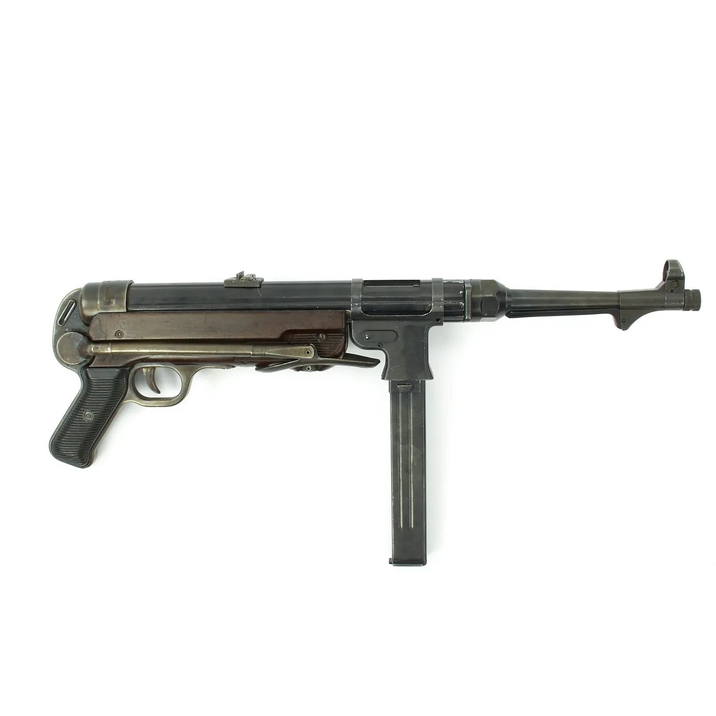 Original German WWII 1943 Dated MP 40 Display Gun by Steyr with Live Barrel - Maschinenpistole 40