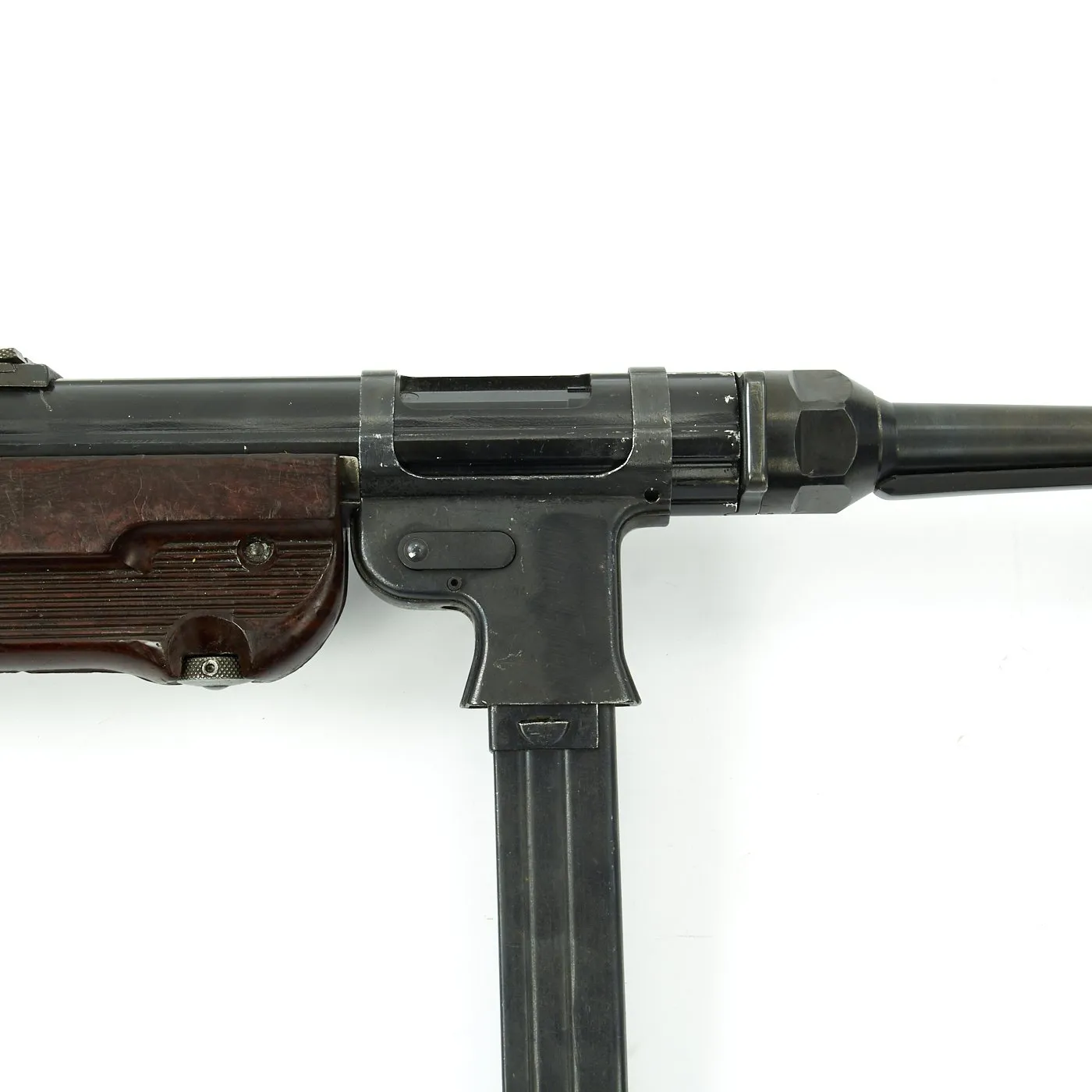 Original German WWII 1943 Dated MP 40 Display Gun by Steyr with Live Barrel - Maschinenpistole 40