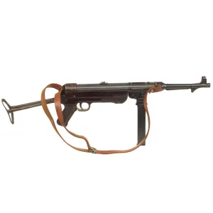 Original German WWII 1943 dated MP 40 Display Gun by Steyr with Post-War Sling & Magazine - Serial 9167M