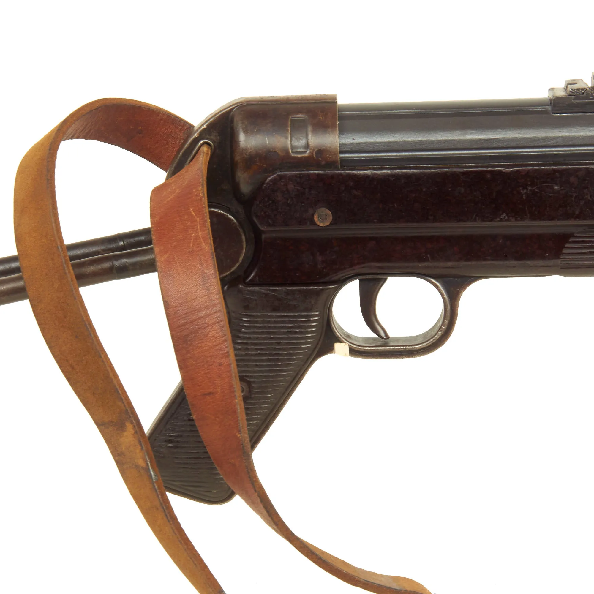 Original German WWII 1943 dated MP 40 Display Gun by Steyr with Post-War Sling & Magazine - Serial 9167M