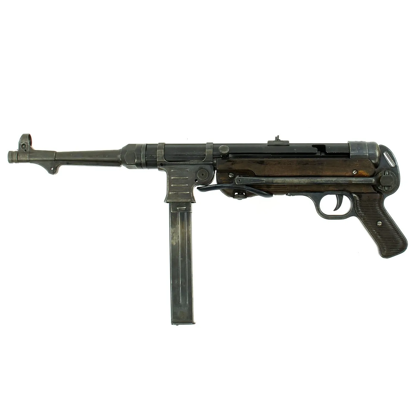 Original German WWII 1943 MP 40 Display Gun by Steyr with Live Barrel - Maschinenpistole 40