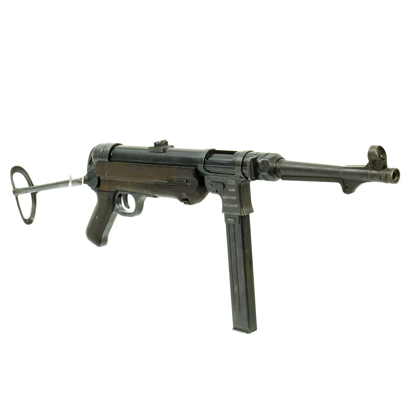 Original German WWII 1943 MP 40 Display Gun by Steyr with Live Barrel - Maschinenpistole 40