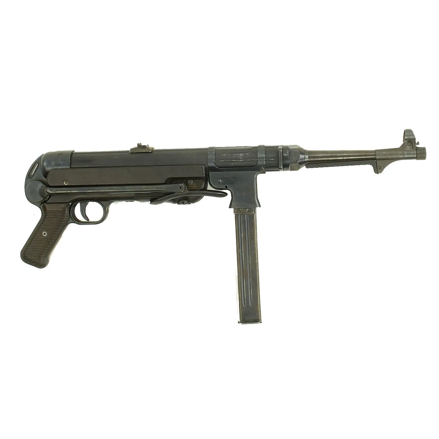 Original German WWII MP 40 Display Gun Parts Set with Matched Serial Numbers and Live Barrel - Dated 1941