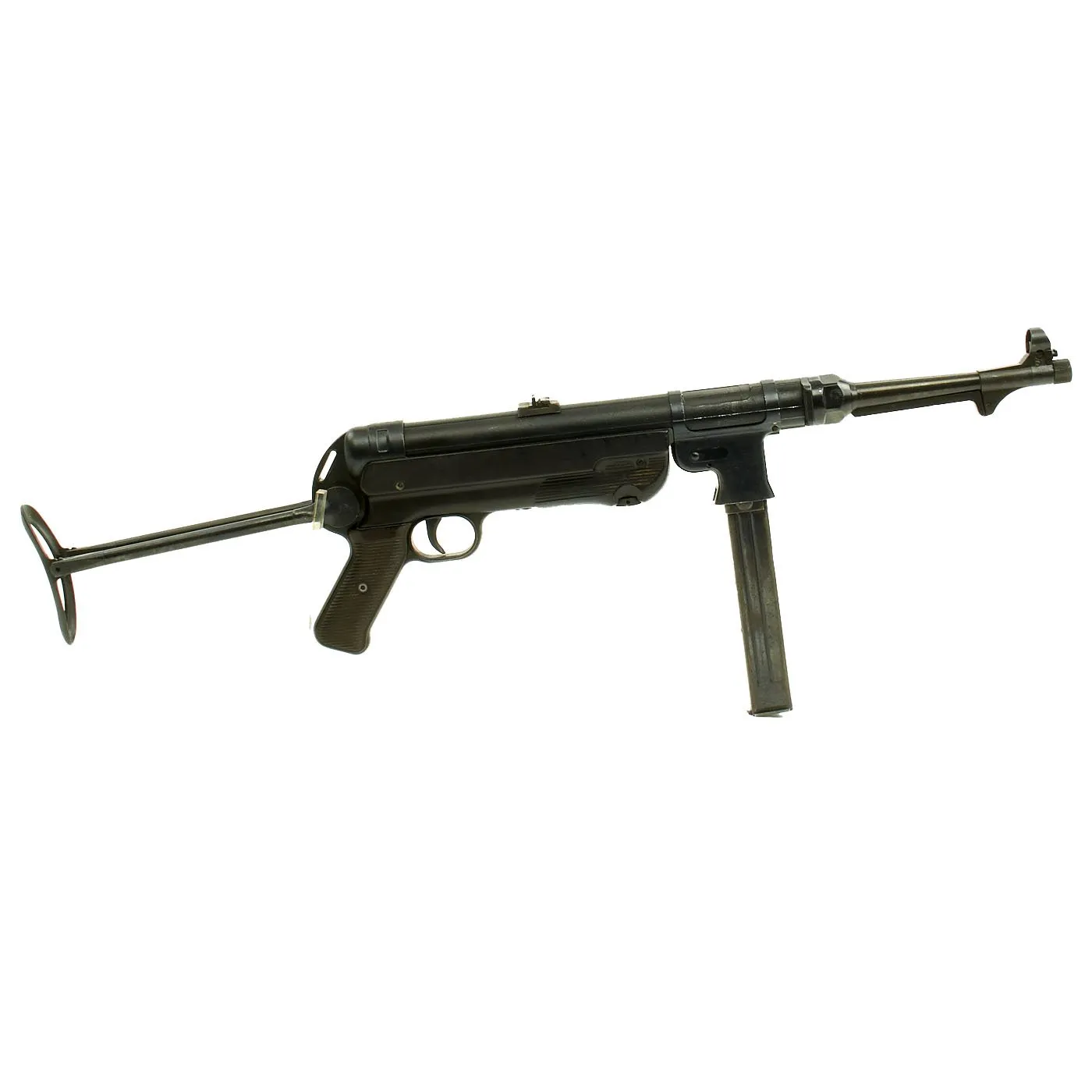 Original German WWII MP 40 Display Gun Parts Set with Matched Serial Numbers and Live Barrel - Dated 1941