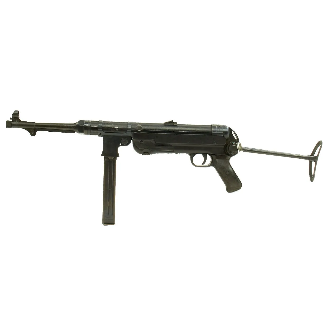 Original German WWII MP 40 Display Gun Parts Set with Matched Serial Numbers and Live Barrel - Dated 1941