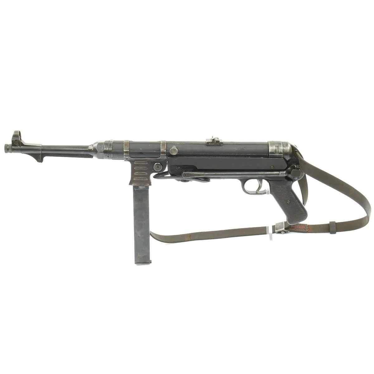 Original German WWII MP 40 Display Gun with Internals and Live Barrel - Dated 1941