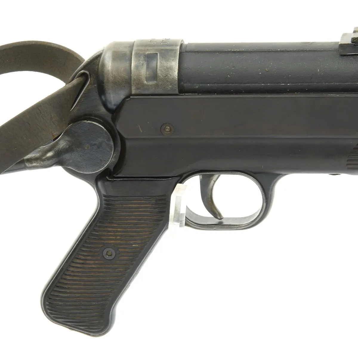 Original German WWII MP 40 Display Gun with Internals and Live Barrel - Dated 1941