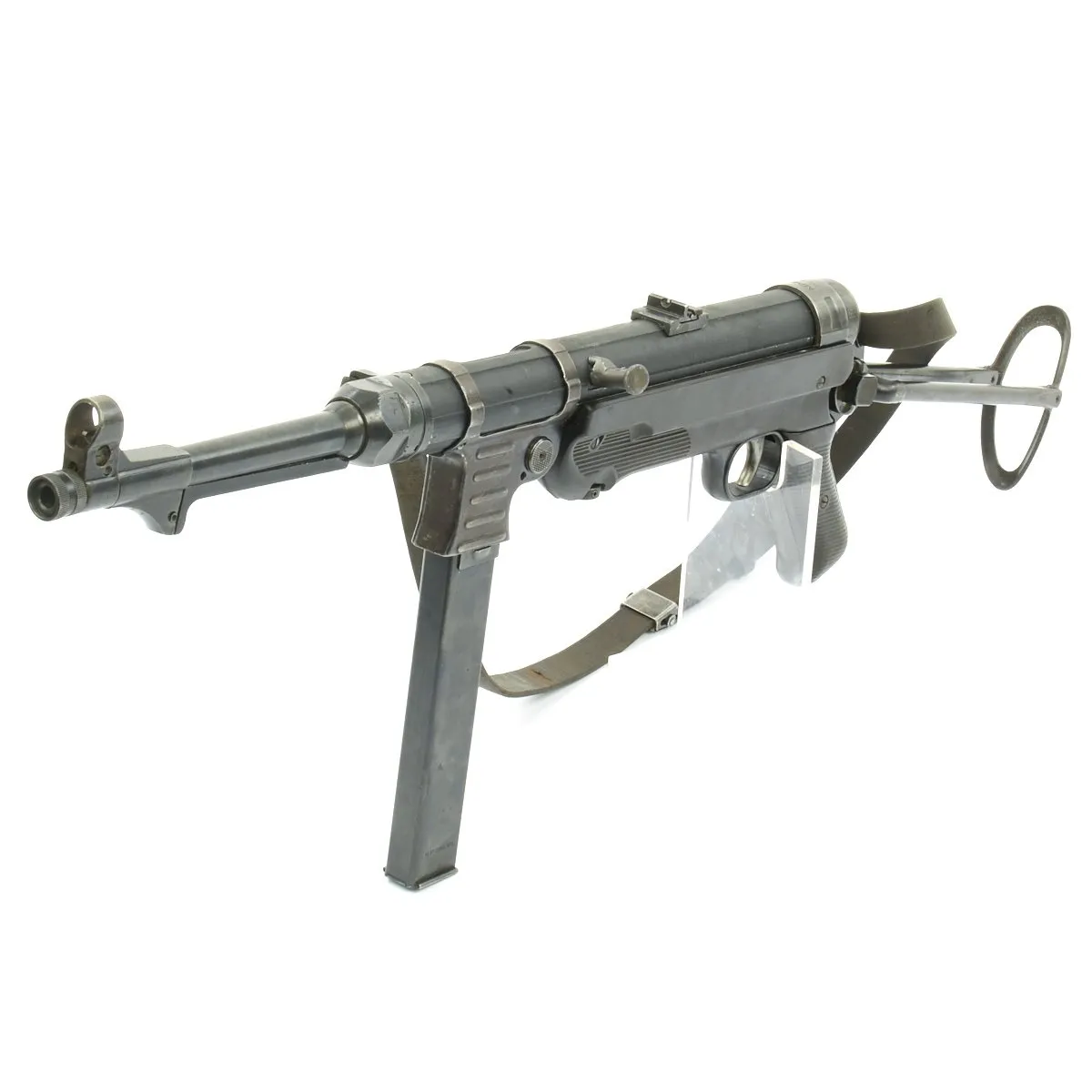 Original German WWII MP 40 Display Gun with Internals and Live Barrel - Dated 1941