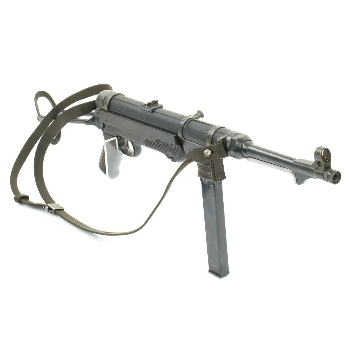 Original German WWII MP 40 Display Gun with Internals and Live Barrel - Dated 1941